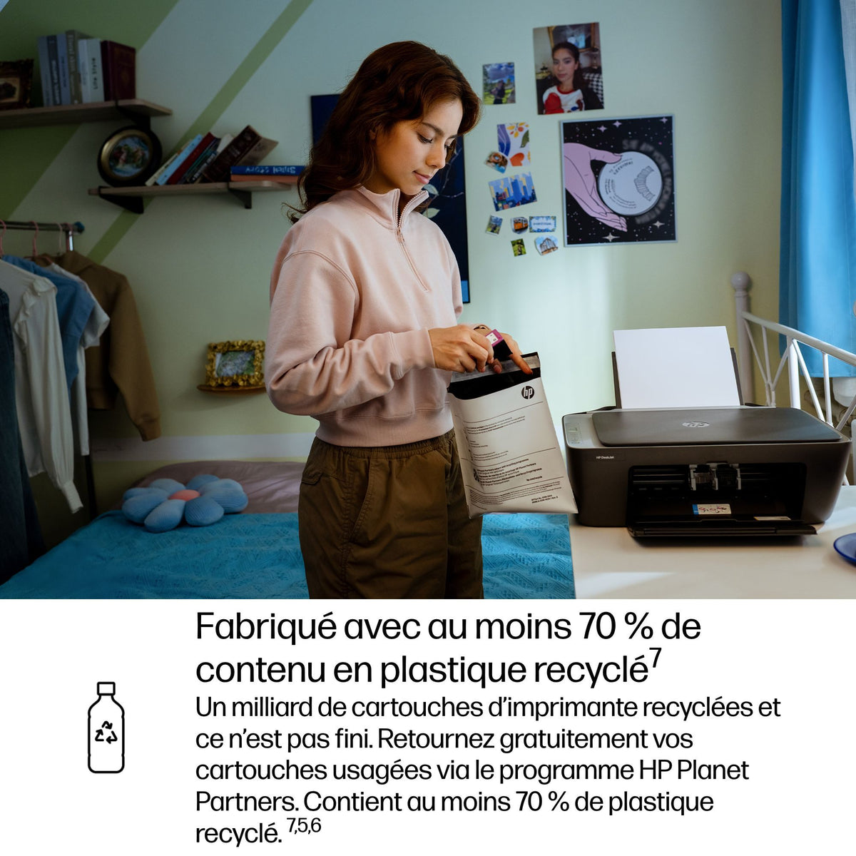HP DeskJet 2910 A jet d'encre thermique A4 4800 x 1200 DPI 7,5 ppm Wifi