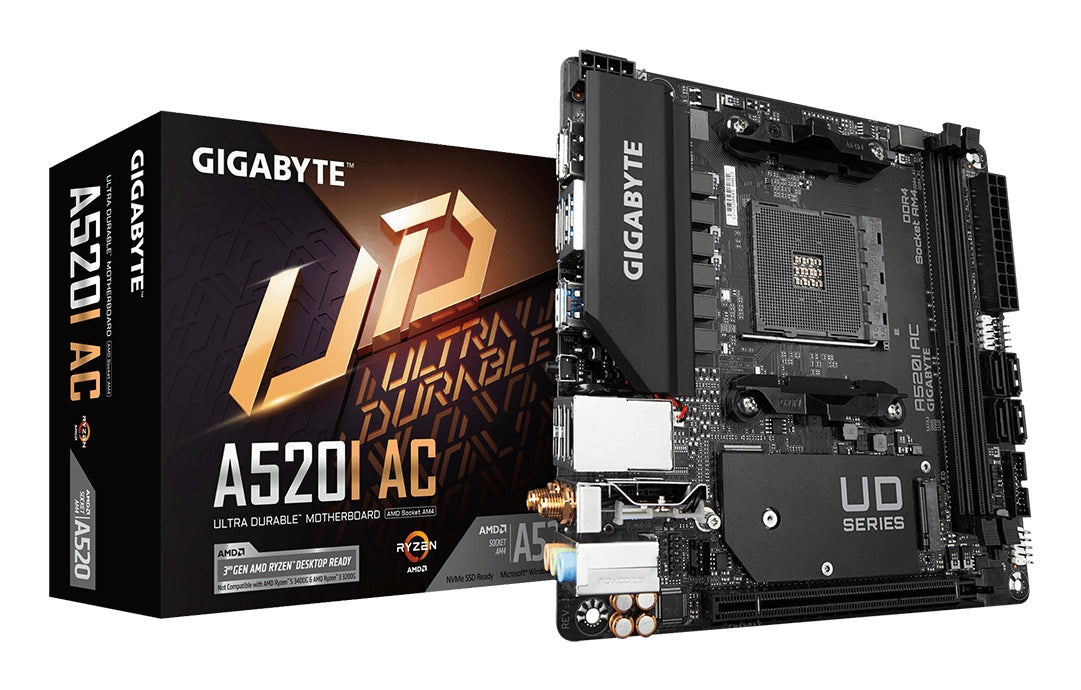 GIGABYTE A520I AC carte mere AMD A520 Emplacement AM4 mini ITX