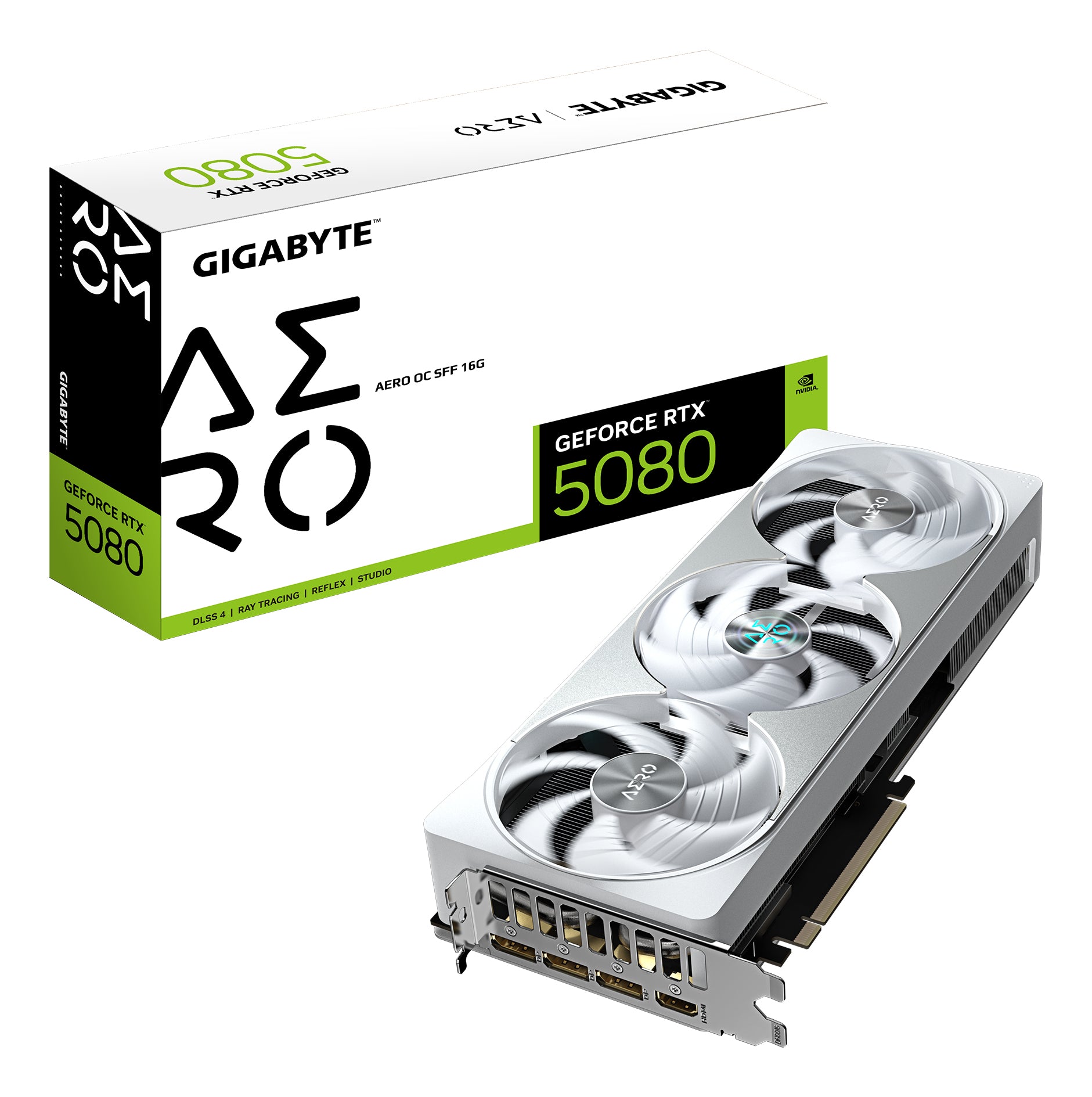 GIGABYTE GeForce RTX 5080 AERO OC 16GB Full-Height Bracket
