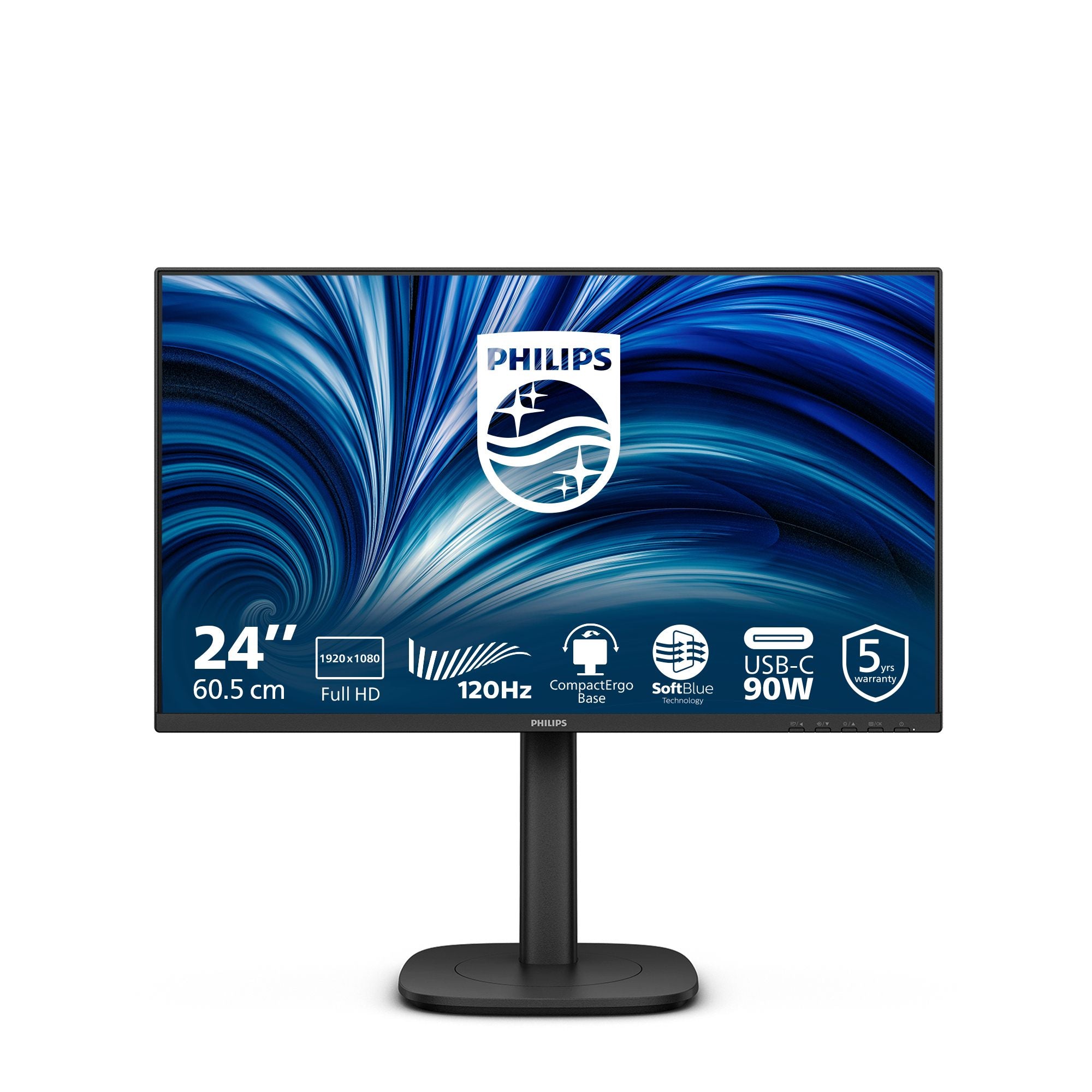 PHILIPS 24B2U3301/00 23.8p IPS FHD 60Hz 300cd/m2 4ms HDMI 1.4 DP 1.4 USB-C USB-Ax4 RJ45 Speakers pivot