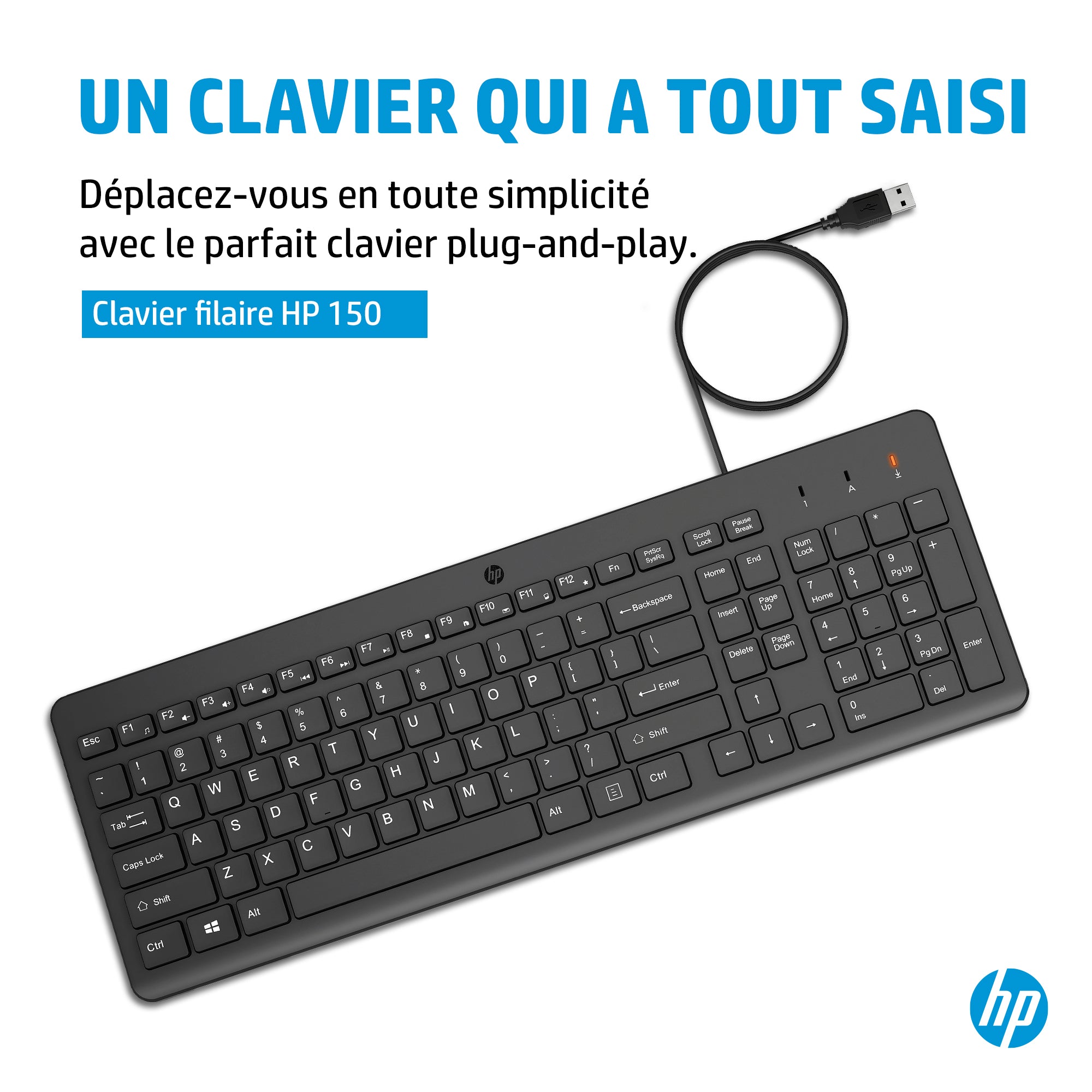 HP 150 Wired Keyboard