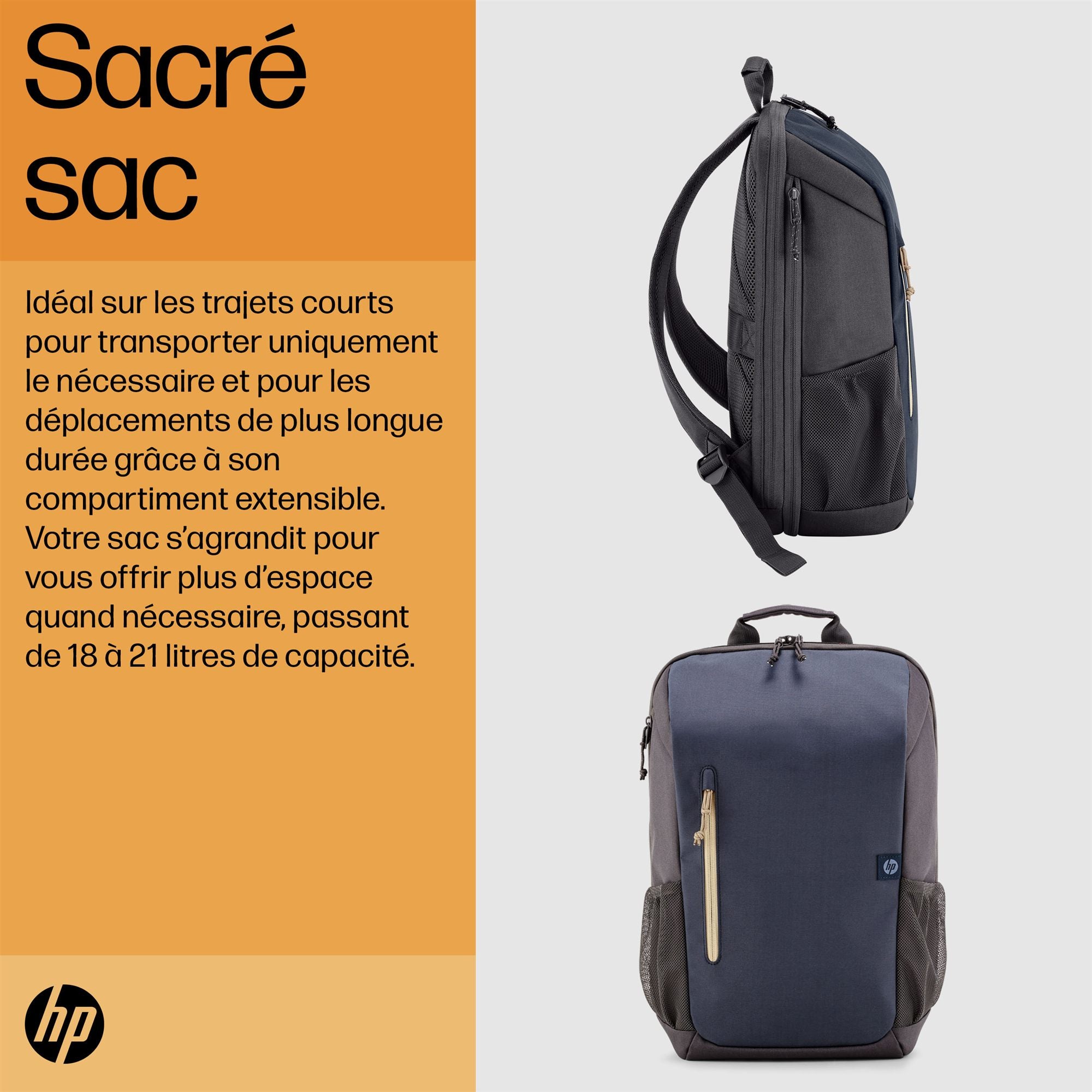 HP 18L Travel Bag - Forged Iron