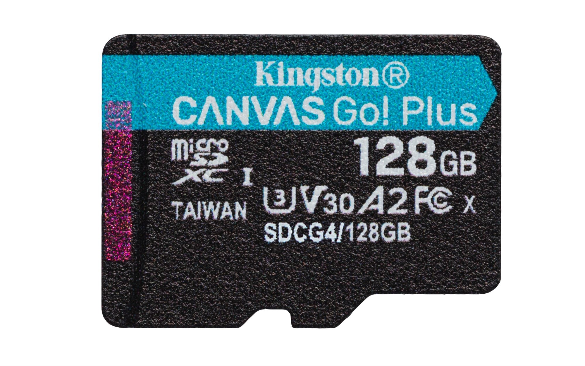 KINGSTON 128Go microSDXC Canvas Go Plus Gen4 200Mo/s A2 U3 V30 Card + Adapter