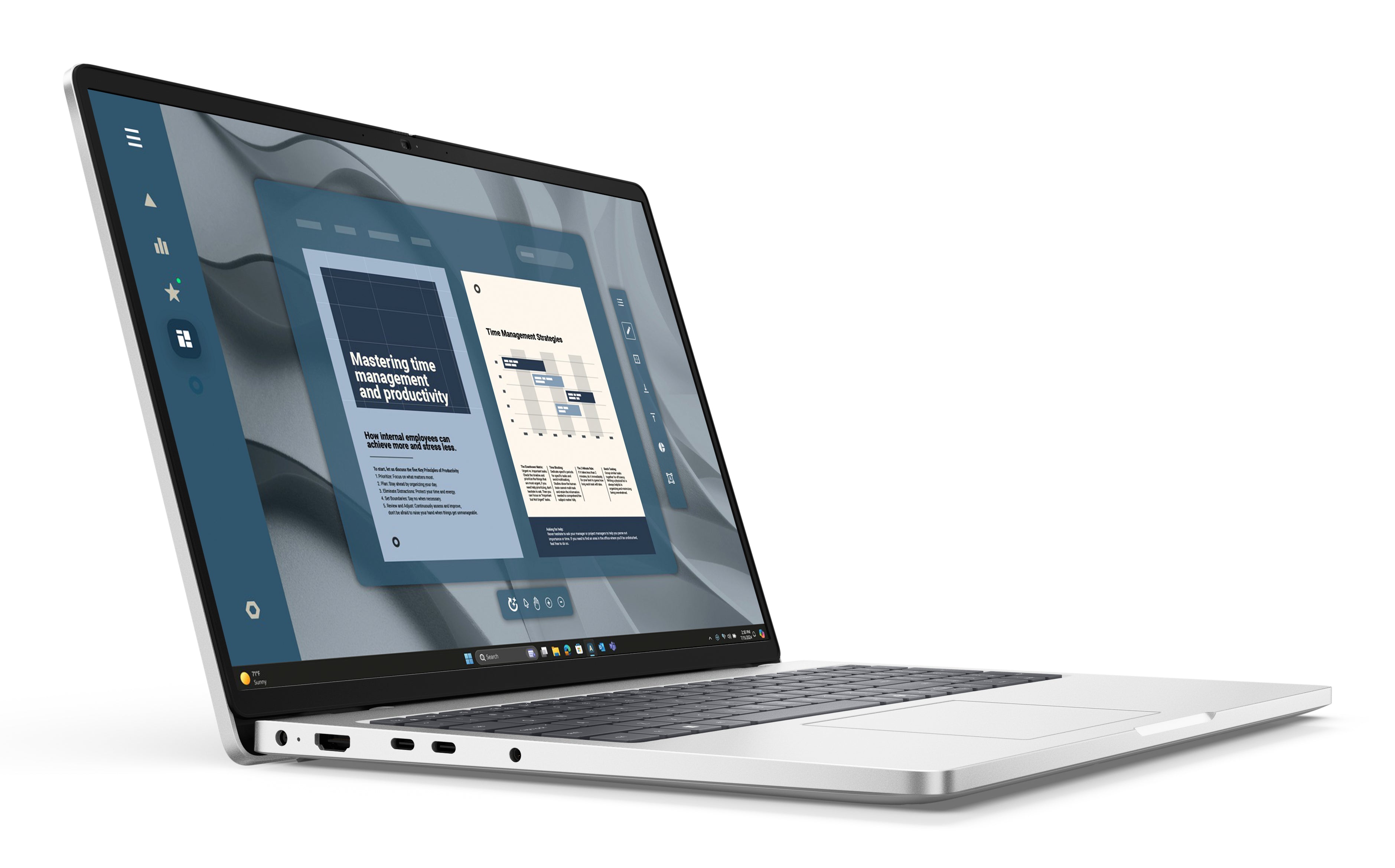 DELL Pro 16 PC16255 AMD Ryzen AI 5 340 Ordinateur portable 40,6 cm (16") Full HD+ 16 Go DDR5-SDRAM 512 Go SSD Wi-Fi 6E (802.11ax) Windows 11 Pro Platine