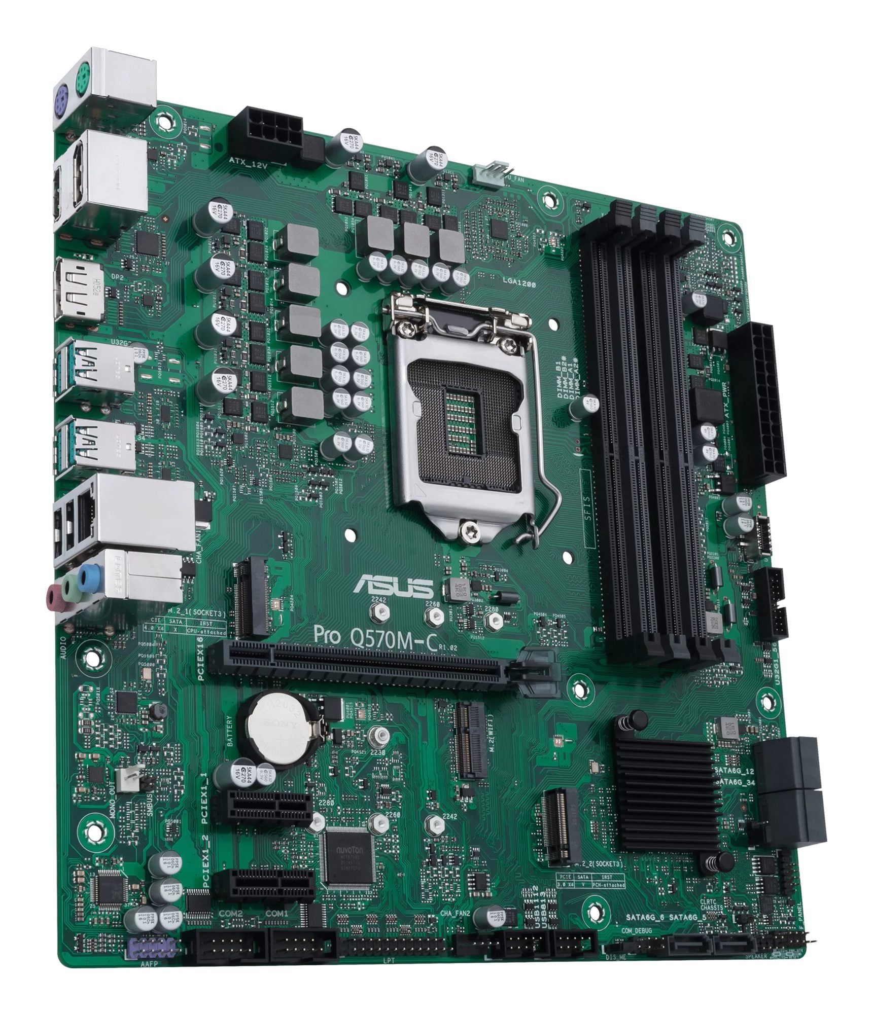 ASUS PRO Q570M-C/CSM - Intel - LGA 1200 - Intel® Celeron® - Intel® Core™ i3 - Intel® Core™ i5 - Intel® Core™ i7 - Intel® Core™ i9 - Intel® Pentium® - DDR4-SDRAM