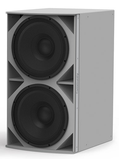 Community High Power Dual 18-Inch Subwoofer White