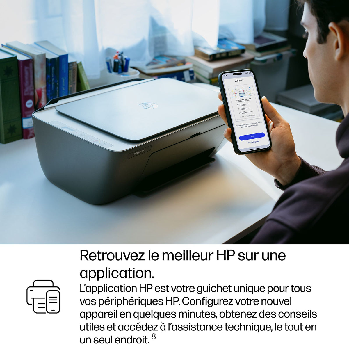 HP DeskJet 2910 A jet d'encre thermique A4 4800 x 1200 DPI 7,5 ppm Wifi
