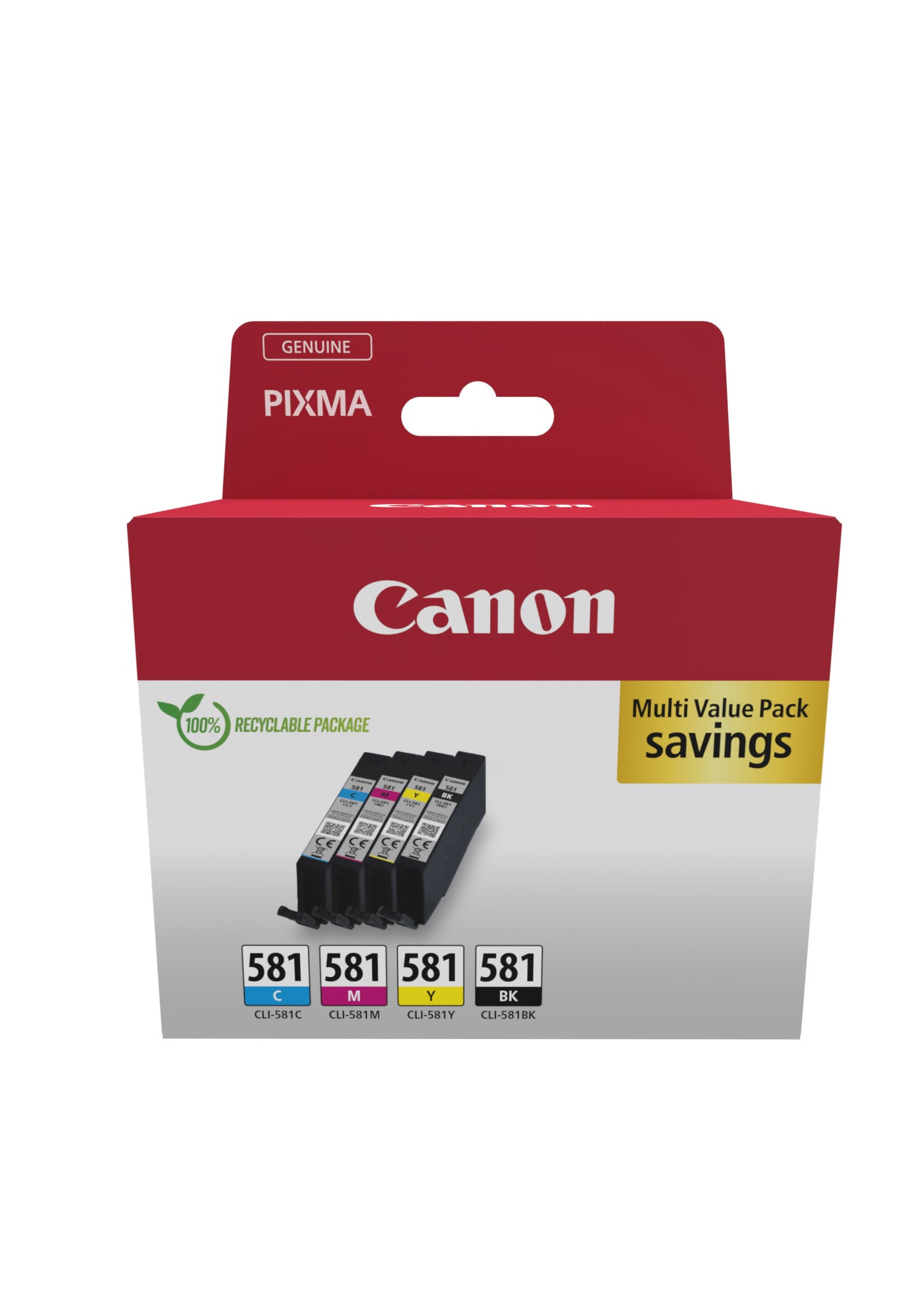 CANON CLI-581 Ink Cartridge C/M/Y/BK MULTI BL