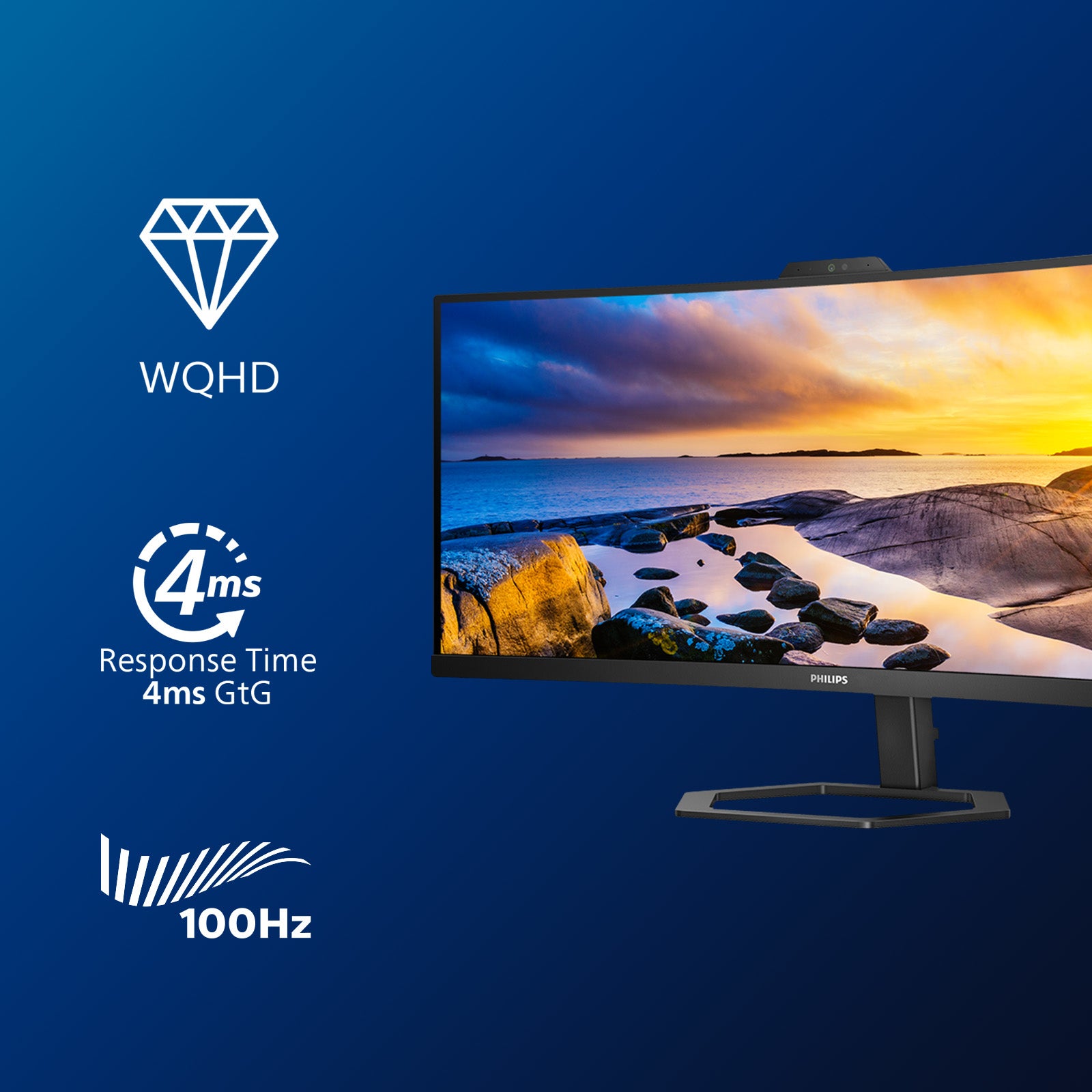 PHILIPS 34E1C5600HE/00 34p 3440x1440 VA Curved H/A 130 MM ULTRAWIDE USB-C DISPLAY