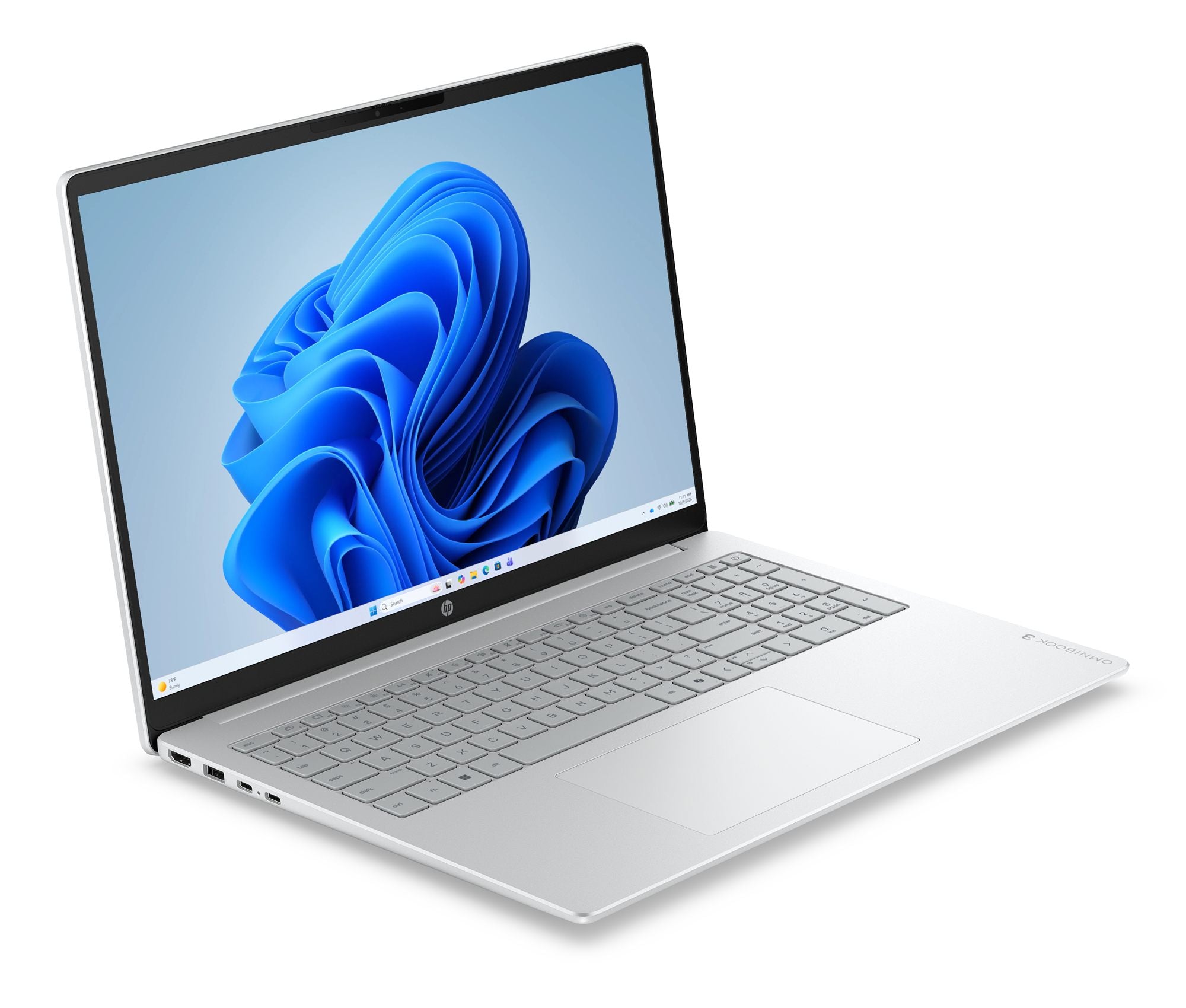 HP OmniBook 3 16-by0044nfx - PC Portable - AMD Ryzen 5 7520U - 16p - 2K - 8Go - 512Go SSD - W11H - Argent glacier