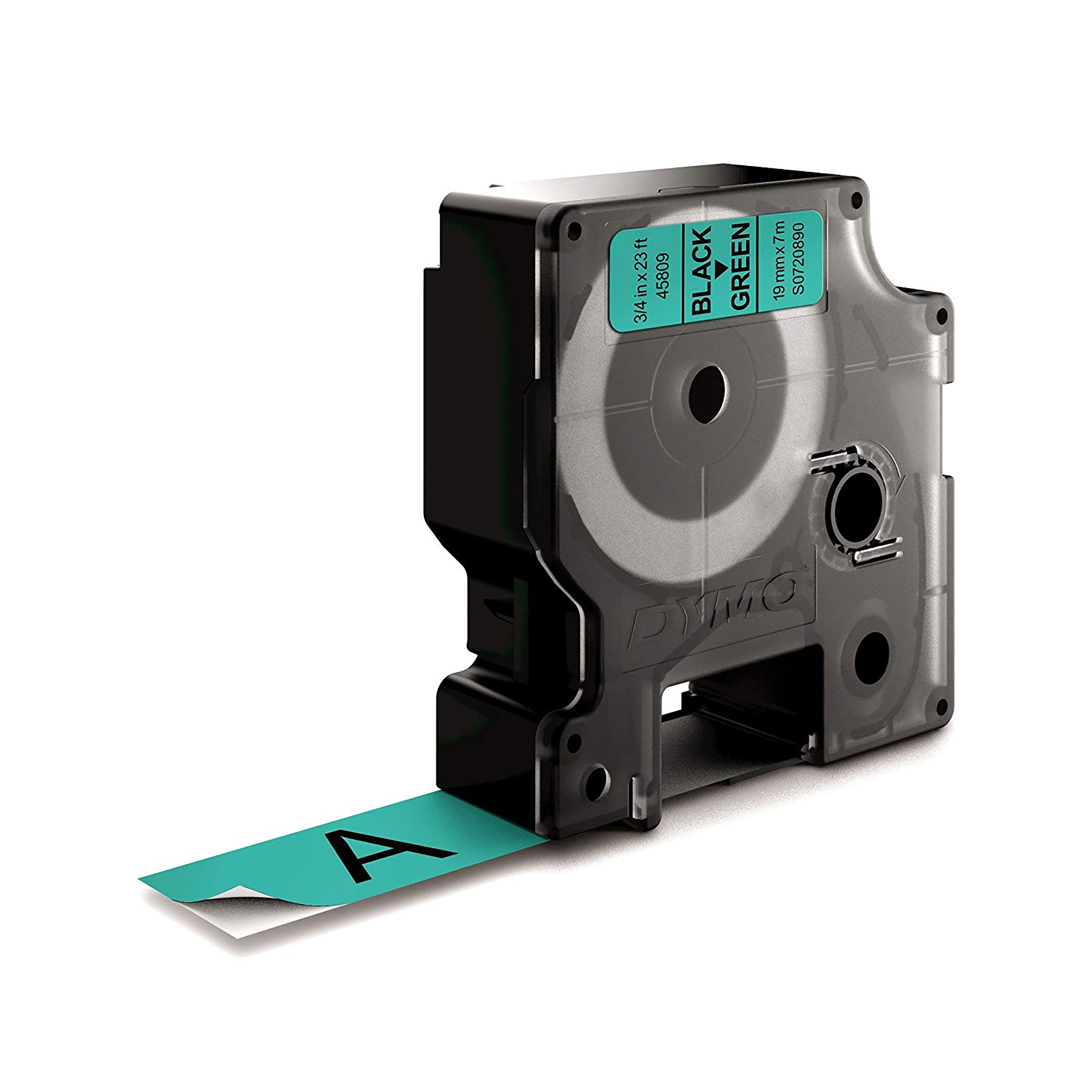 Ruban 19MM noir sur vert pour labelmanager 350/450/300/400