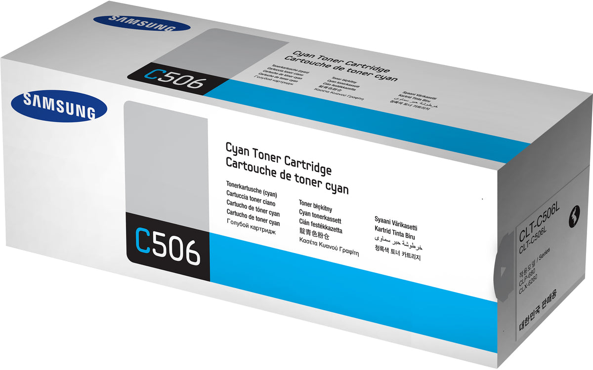 SAMSUNG original Toner cartridge LT-Cartridge506L/ELS High Yield Cyan Toner cartridge SU038A