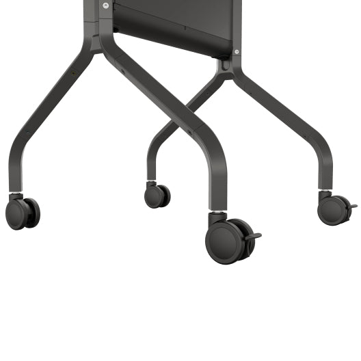 Chief Voyager Large Manual Height Adjustable AV Cart for Screen SizesÂ 50in - 85in or up to 79.4Kg Black
