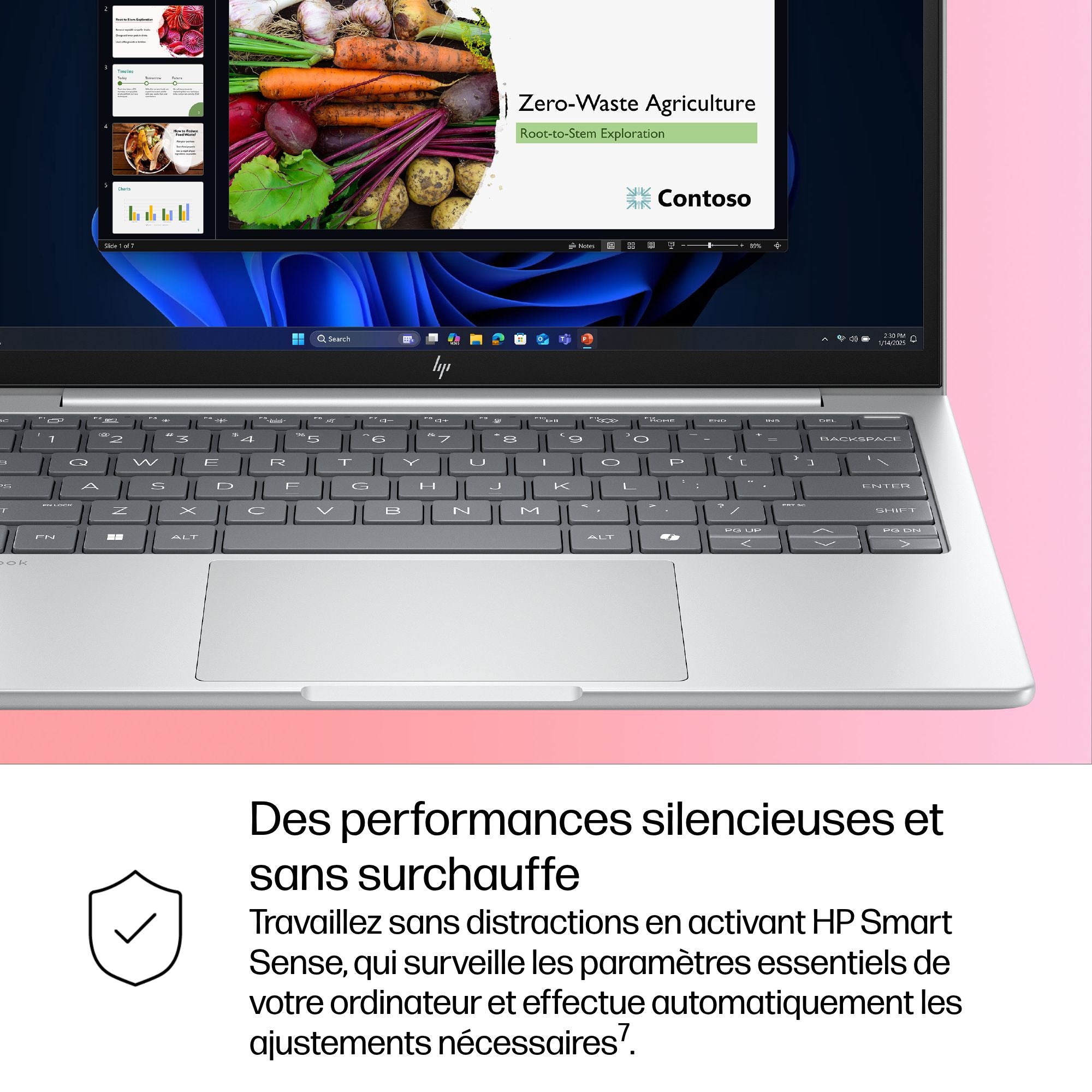 HP EliteBook 8 G1i IA Nouvelle génération Intel Core Ultra 5 225U 13.3p WUXGA 16Go 512Go SSD UMA W11P Copilot + PC 3/3/0