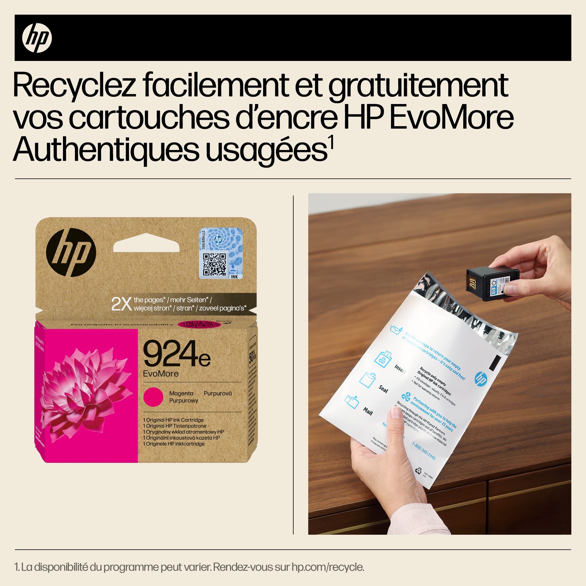 HP 924e EvoMore Magenta Original Ink Cartridge