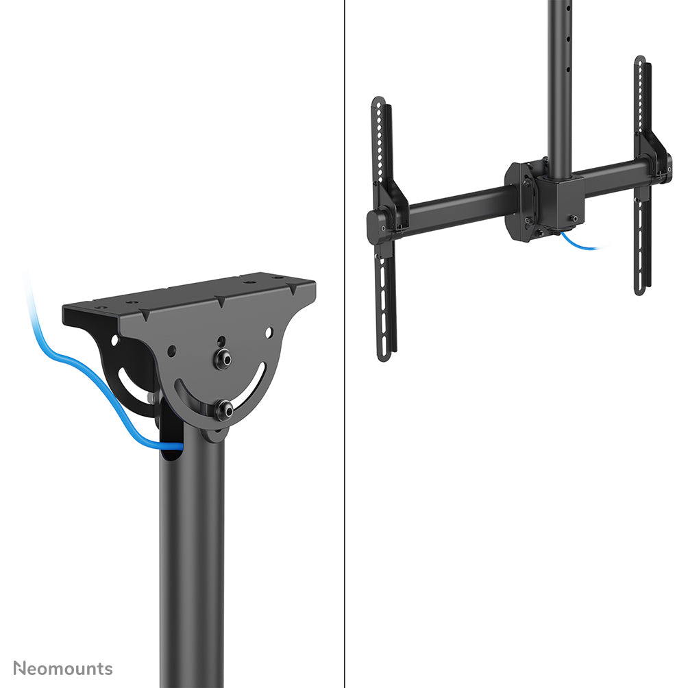 NEOMOUNTS CL35-440BL16L Support de plafond pour écran de 37-70p - h 106-156 cm
