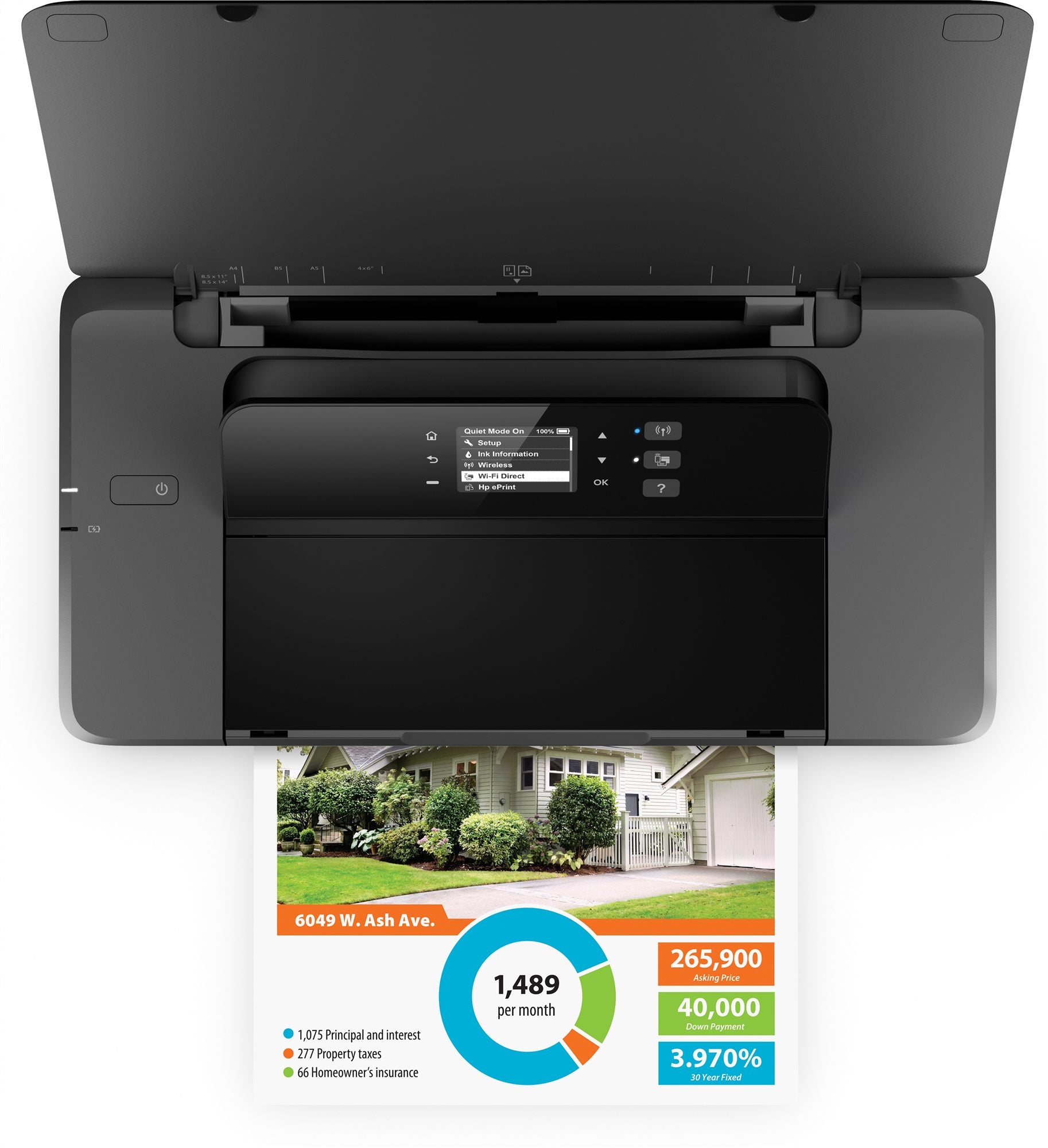 HP Officejet 200 Mobile Printer imprimante jets d'encres 4800 x 1200 DPI A4 Wifi