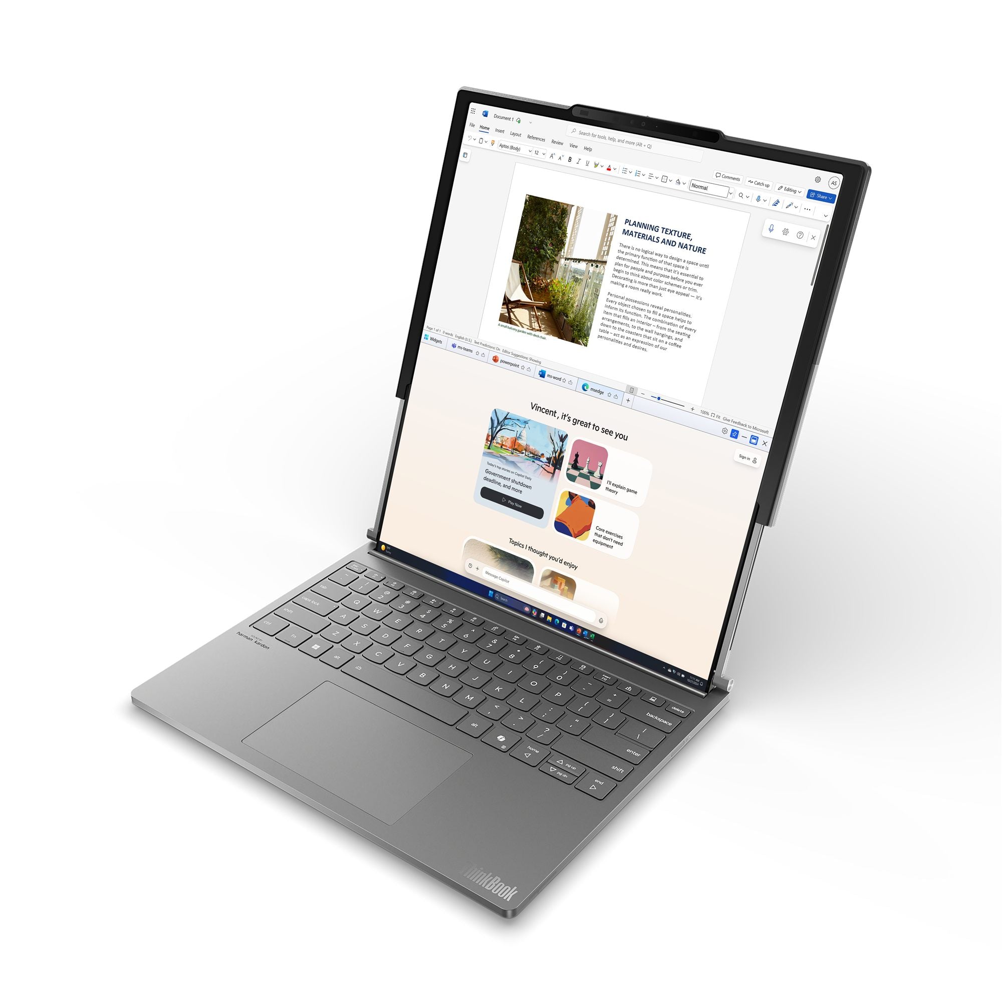 LENOVO ThinkBook Plus - G6 - Rollable - 14" OLED - Intel Core Ultra 7 - 258V - W11Pro - 32Go RAM - 1To SSD