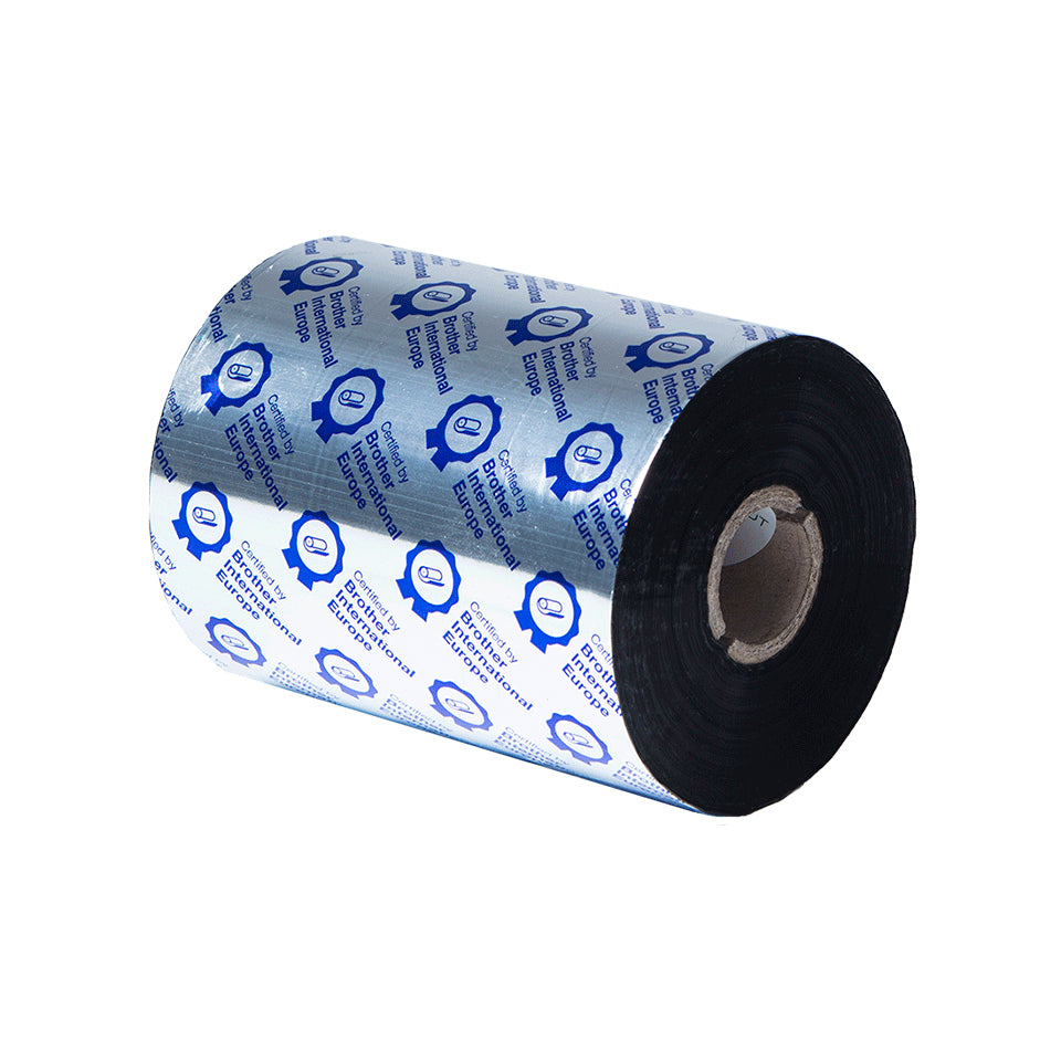BROTHER PREMIUM WAX BLACK 110MM X 600M PK OF 6
