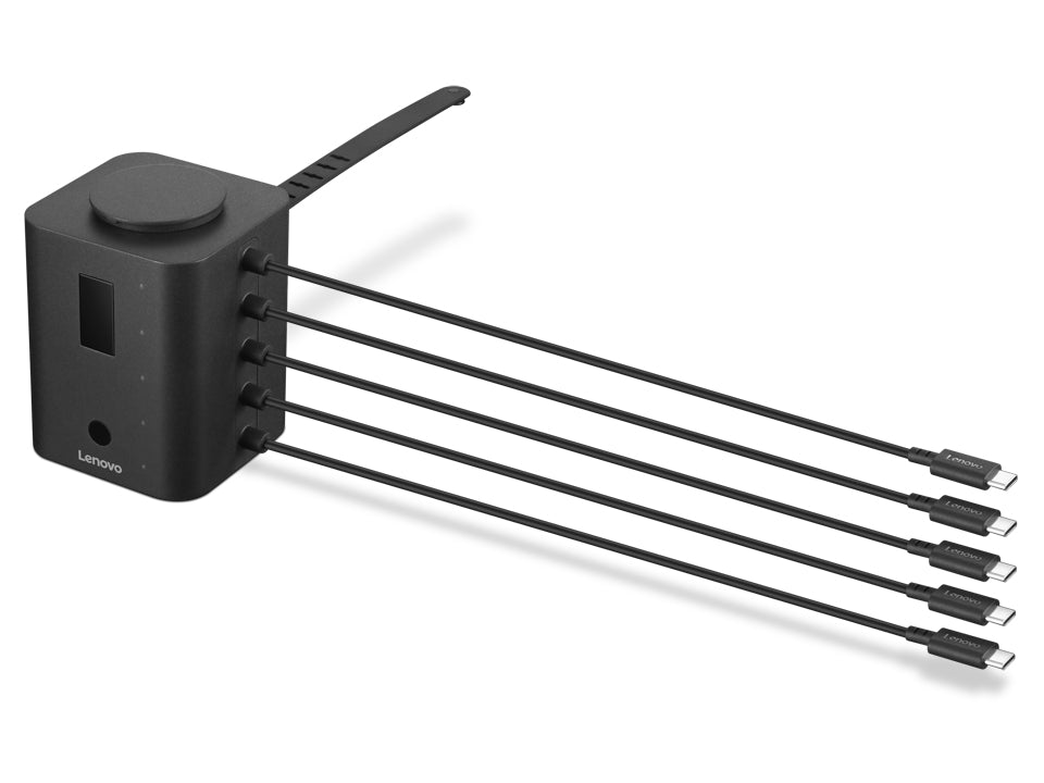 LENOVO Chrome Smart Charger Charging station 19Watt 1 A 5 output connectors (USB-C) black Worldwide