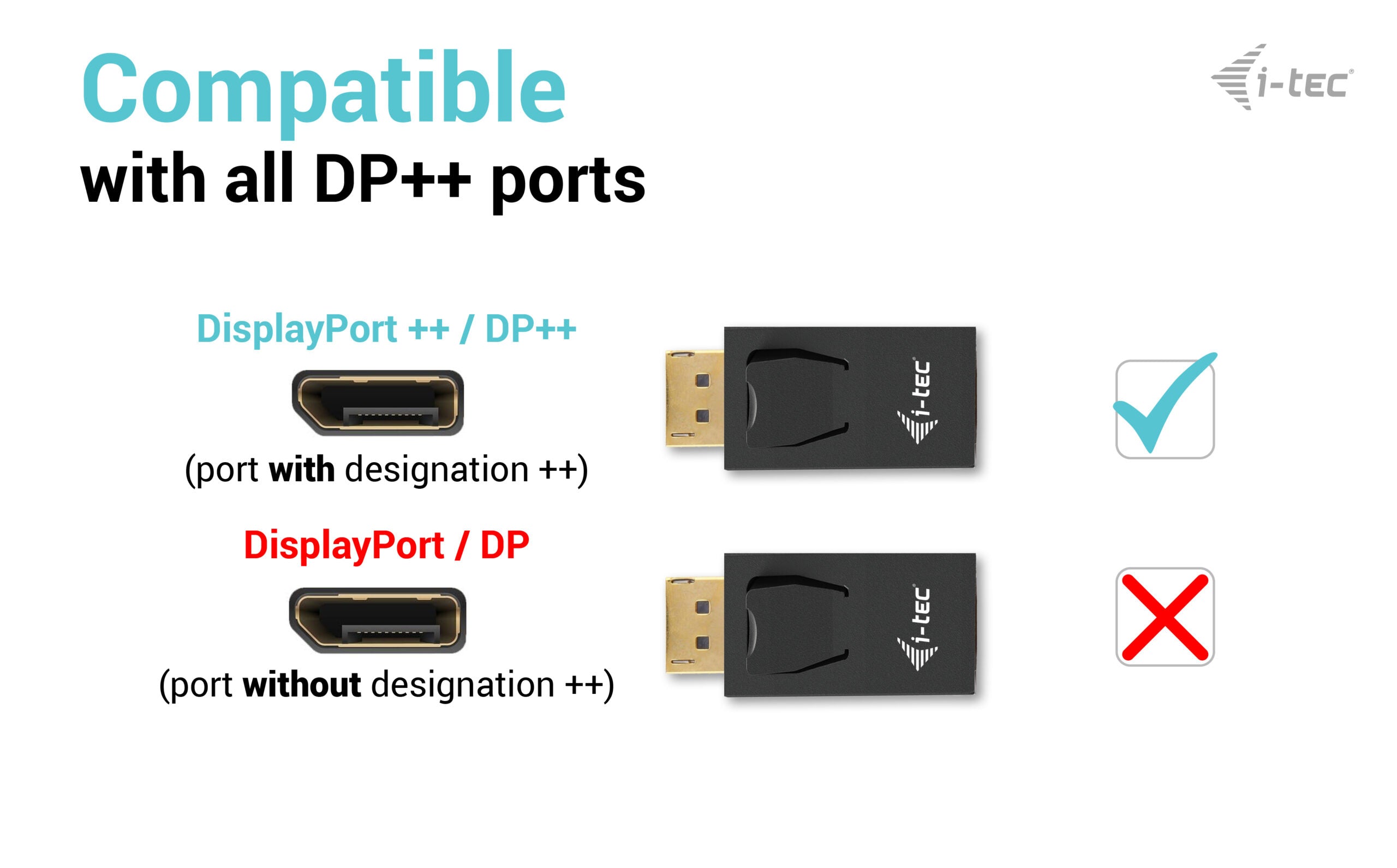 I-TEC Passive Adapter DisplayPort to HDMI Resolution 4K/30Hz
