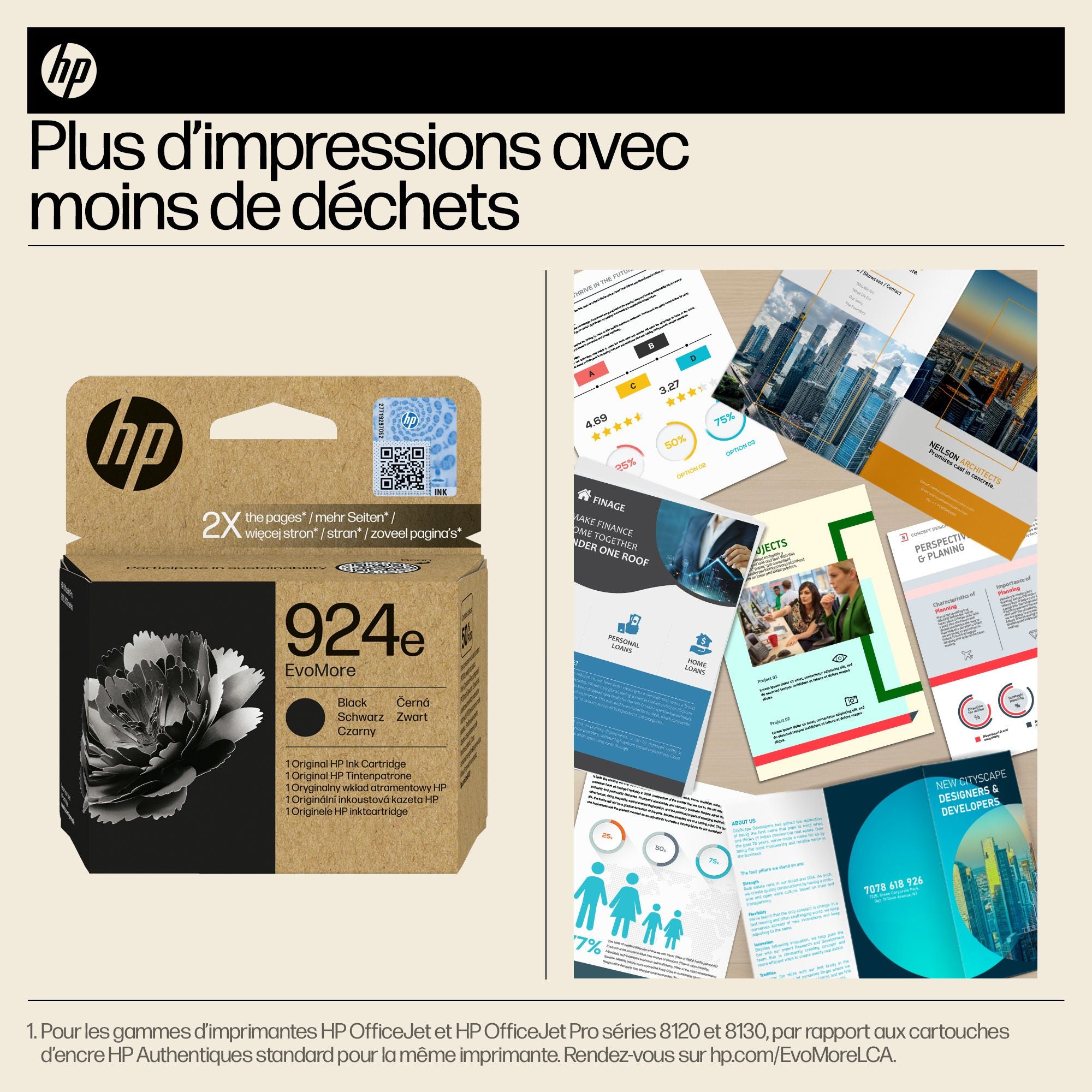 HP 924e EvoMore Black Original Ink Cartridge