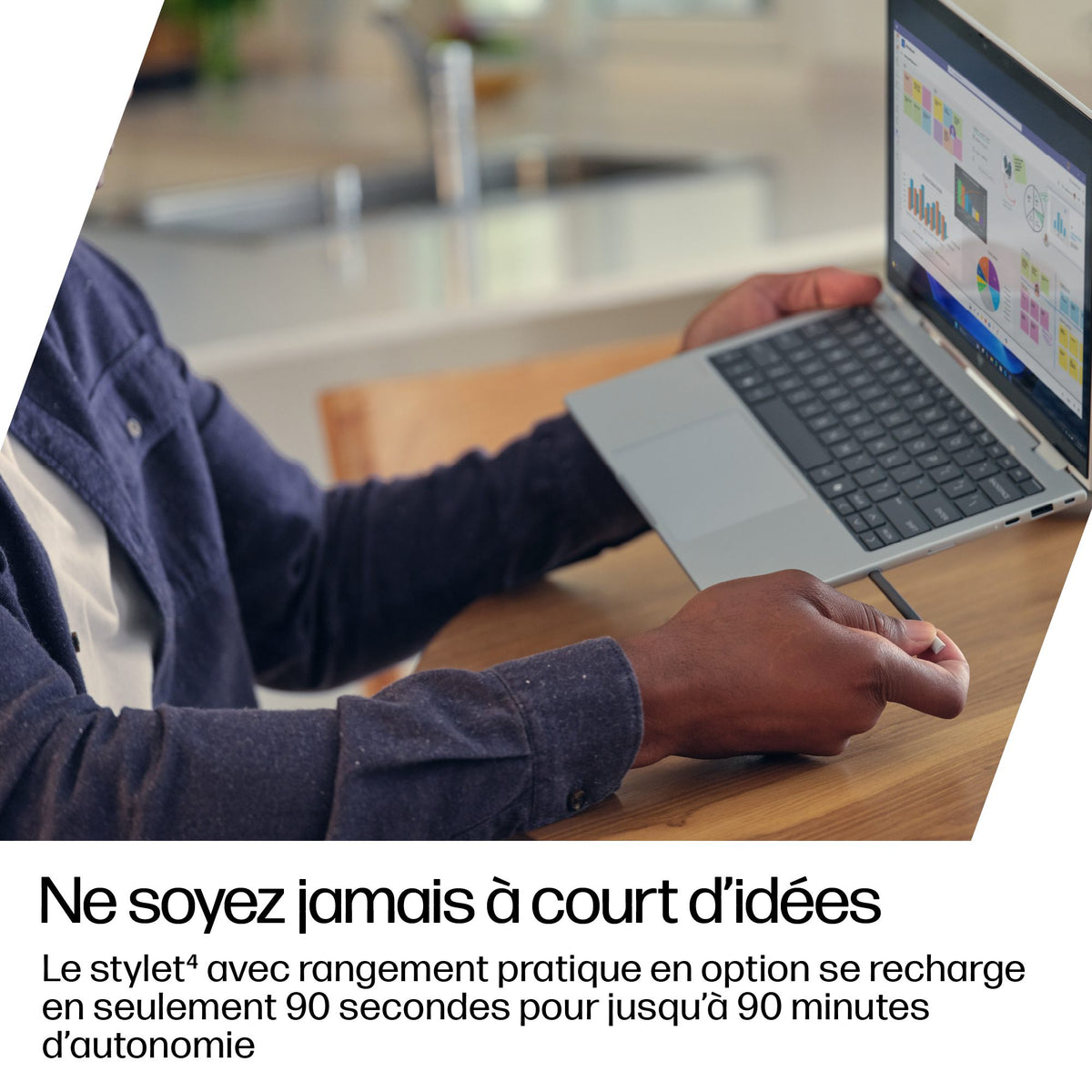 HP EliteBook 8 G1i Flip IA Nouvelle génération Intel Core Ultra 7 255U 13.3p WUXGA 32Go 1To SSD UMA W11P Copilot + PC 3/3/0