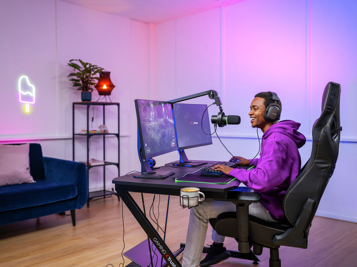 TRUST Microphone Pro ONYX avec bras - GXT255+