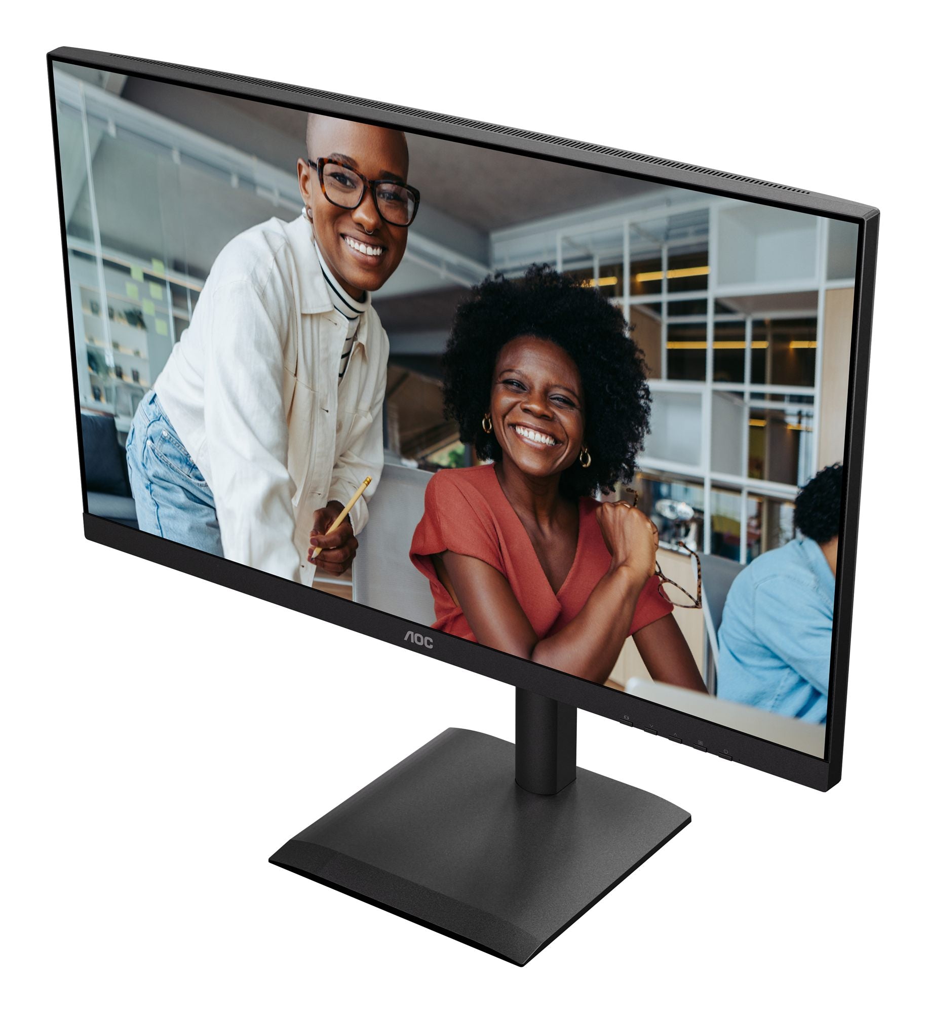 AOC U27E4CV 27p 3840x2160 60Hz IPS Flat H/A 150MM USB C DOCKING 90W Adaptive Sync EyeComfort 3.0 USB HUB SPEAKER