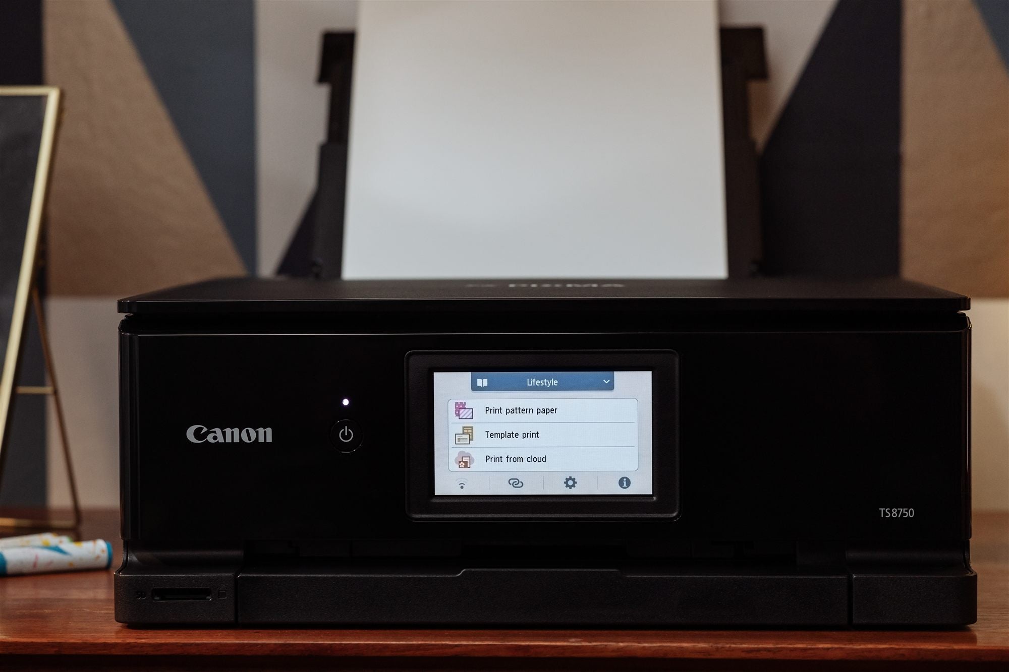 CANON PIXMA TS8750 MFP colour ink-jet A4 15 ipmprint 200 sheets USB 2.0 Wi-Fi black