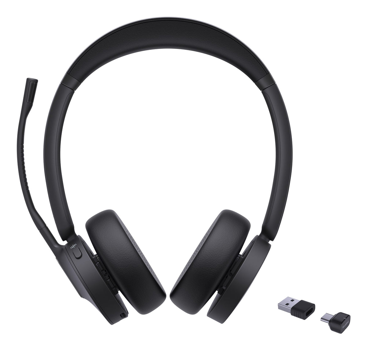Yealink BH70 Dual UC Sans fil Arceau Bureau/Centre d'appels USB Type-C / USB Type-A Bluetooth Noir
