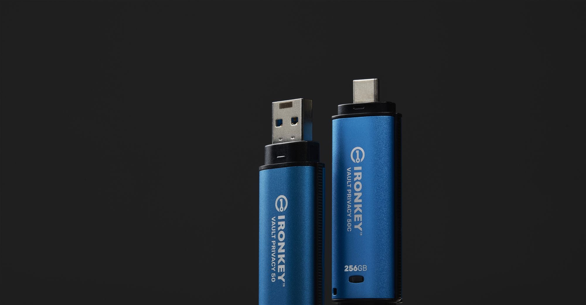 KINGSTON 256Go IronKey Vault Privacy 50 USB AES-256 Encrypted FIPS 197
