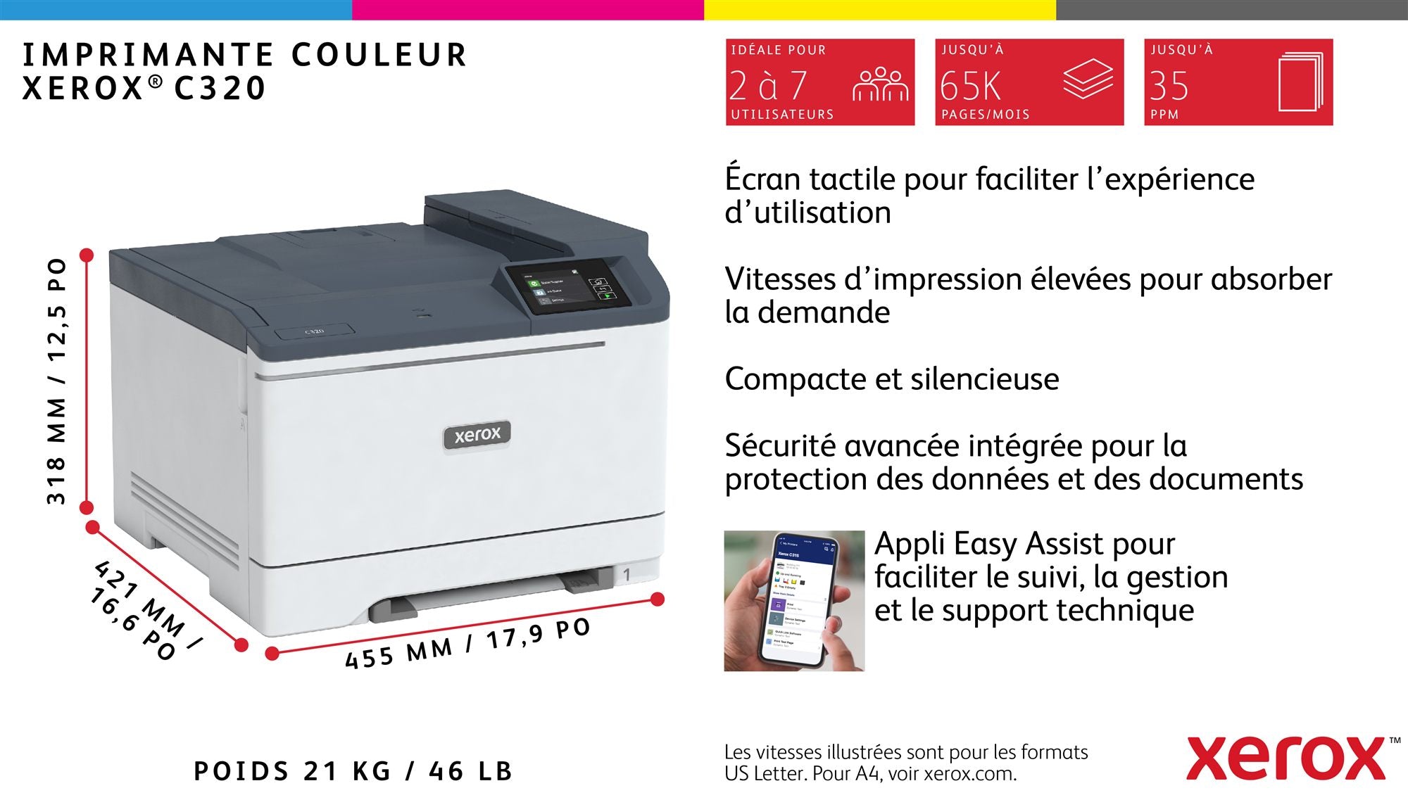 Xerox C320 A4 33ppm Wireless Duplex Prin