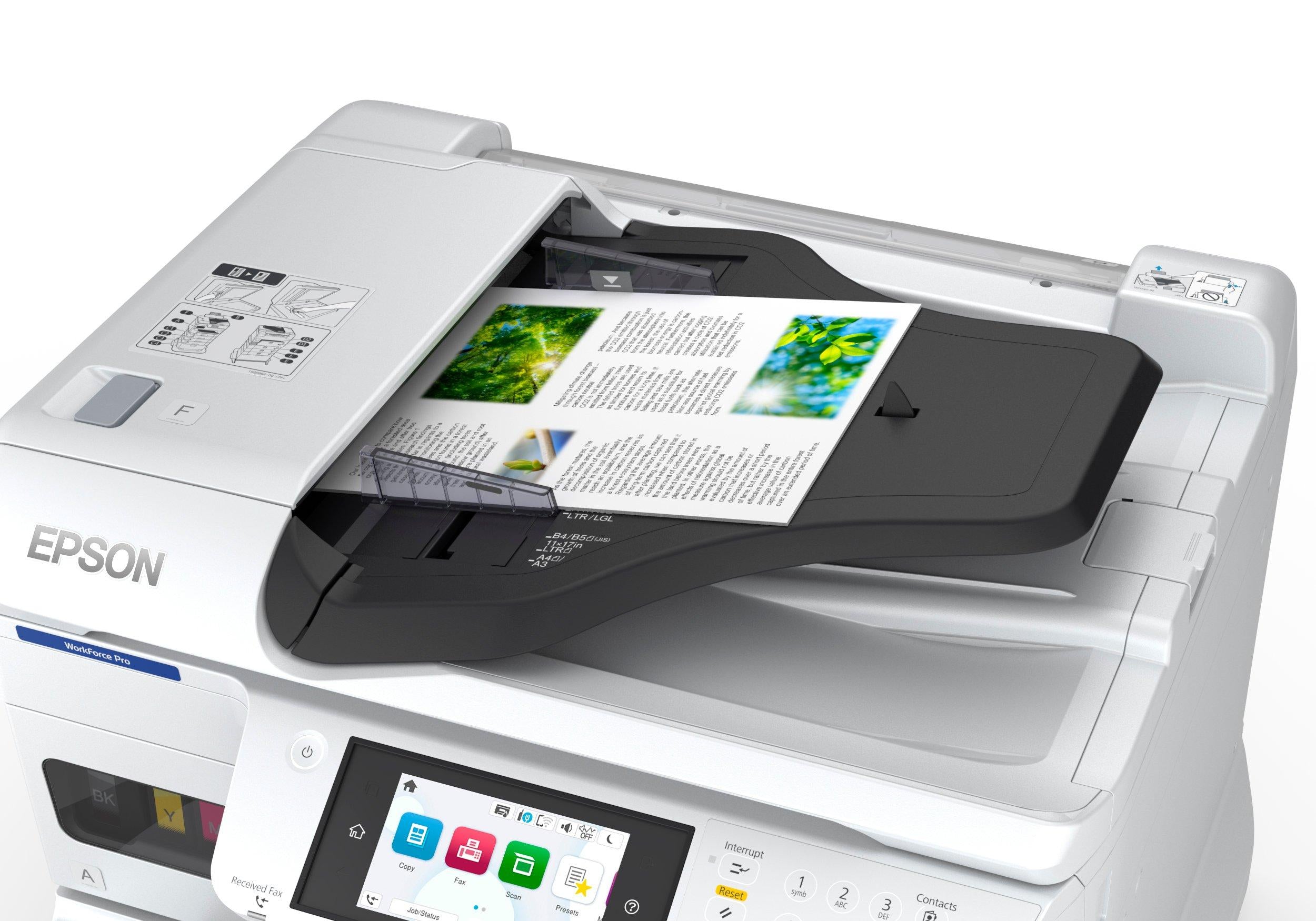 EPSON WorkForce Pro EM-C7100DWF MFP colour inkjet A3 297x420mm A3 22ppm Copy 25ppm Print 335sheets LAN Wi-Fi USB