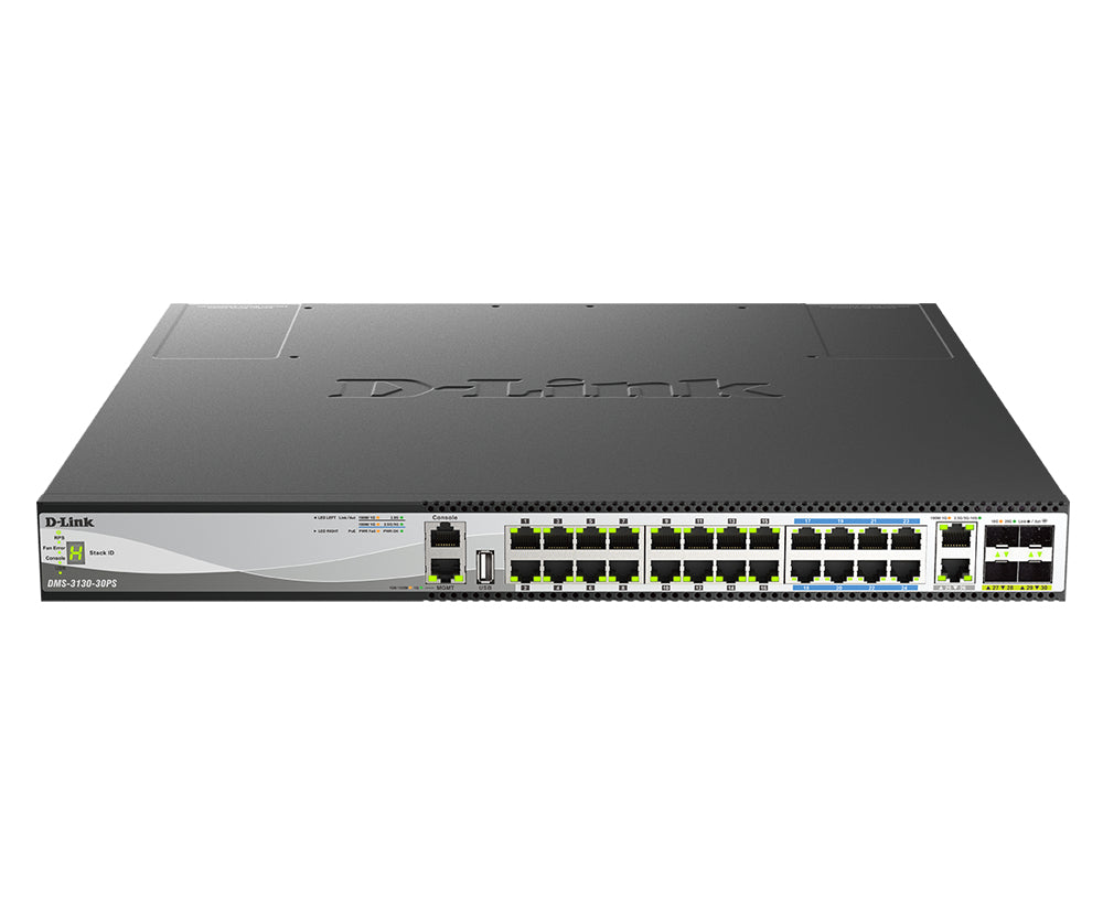 D-LINK Switch L3 Light 24ports Multigigabit PoE 16x 100M/1/2 5G PoE+ 8x 100M/1/2 5/5G PoE++ 60W & 2ports 100M/1/2,5/5/10GBASE-T