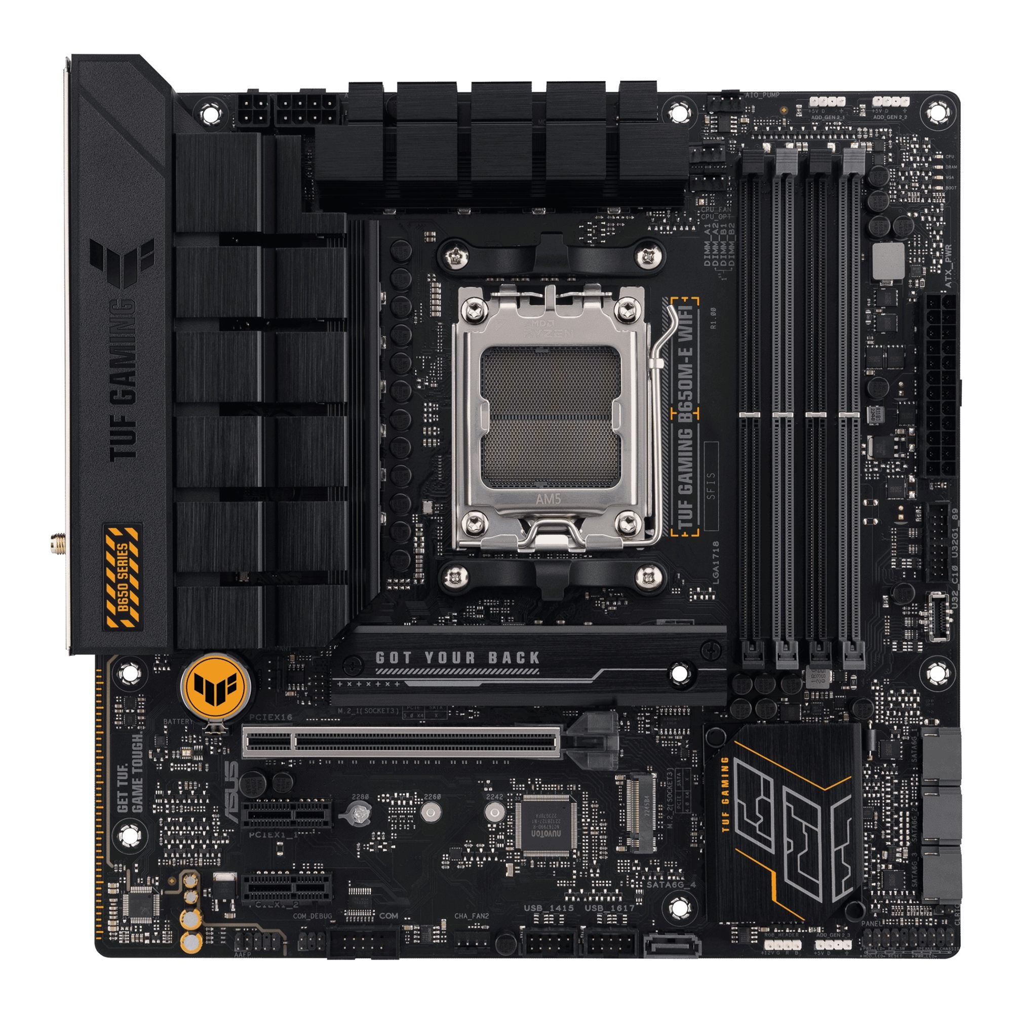 ASUS TUF GAMING B650M-E WIFI AM5 4xDDR5 mATX MB 4xSATA 2xM.2