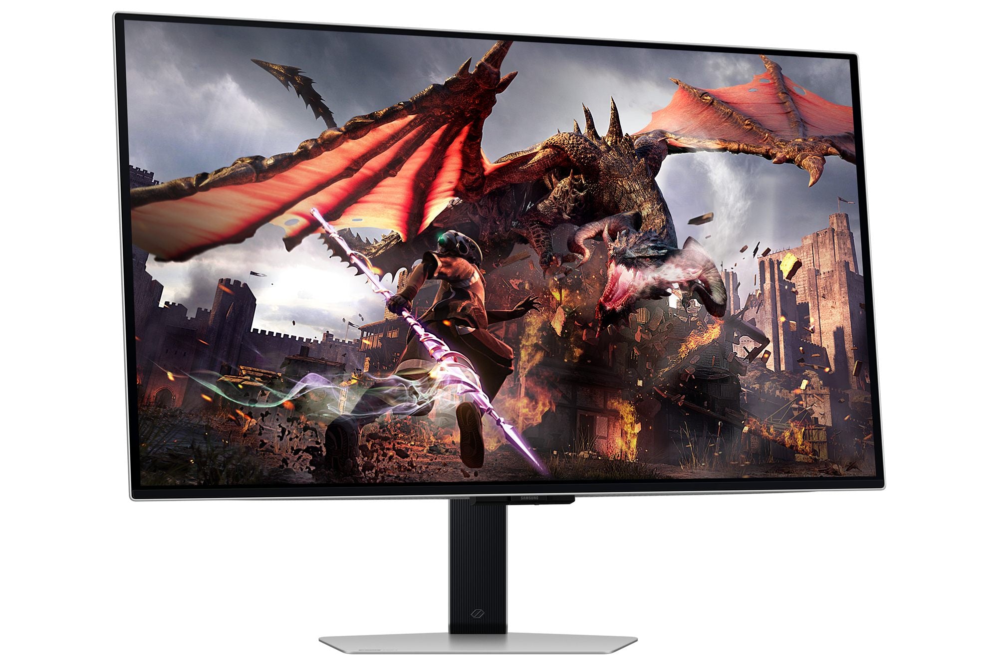 "Samsung G80SD écran plat de PC 81,3 cm (32"") 3840 x 2160 pixels 4K Ultra HD OLED Argent"