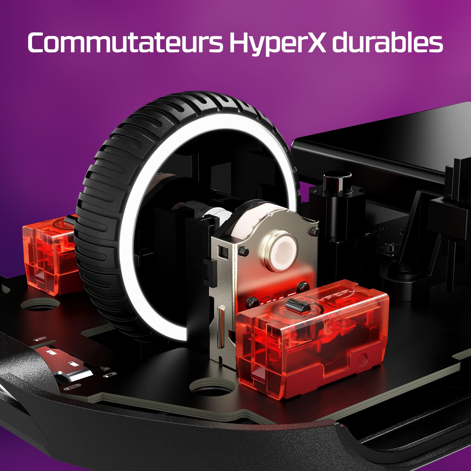 HyperX Pulsefire Haste 2 - souris de jeu sans fil - HyperX 26K 26000 DPI 60g noire