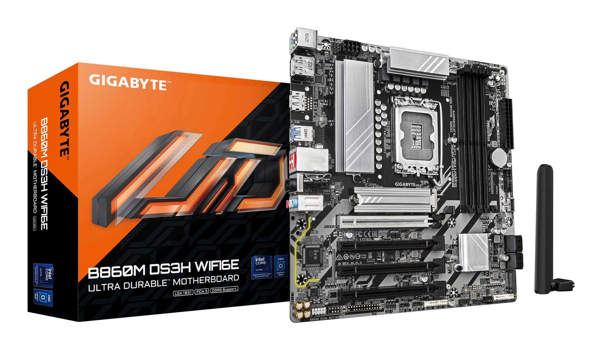 GIGABYTE B860M DS3H WIFI6E carte mere Intel B860 LGA 1851 (Socket V1) micro ATX