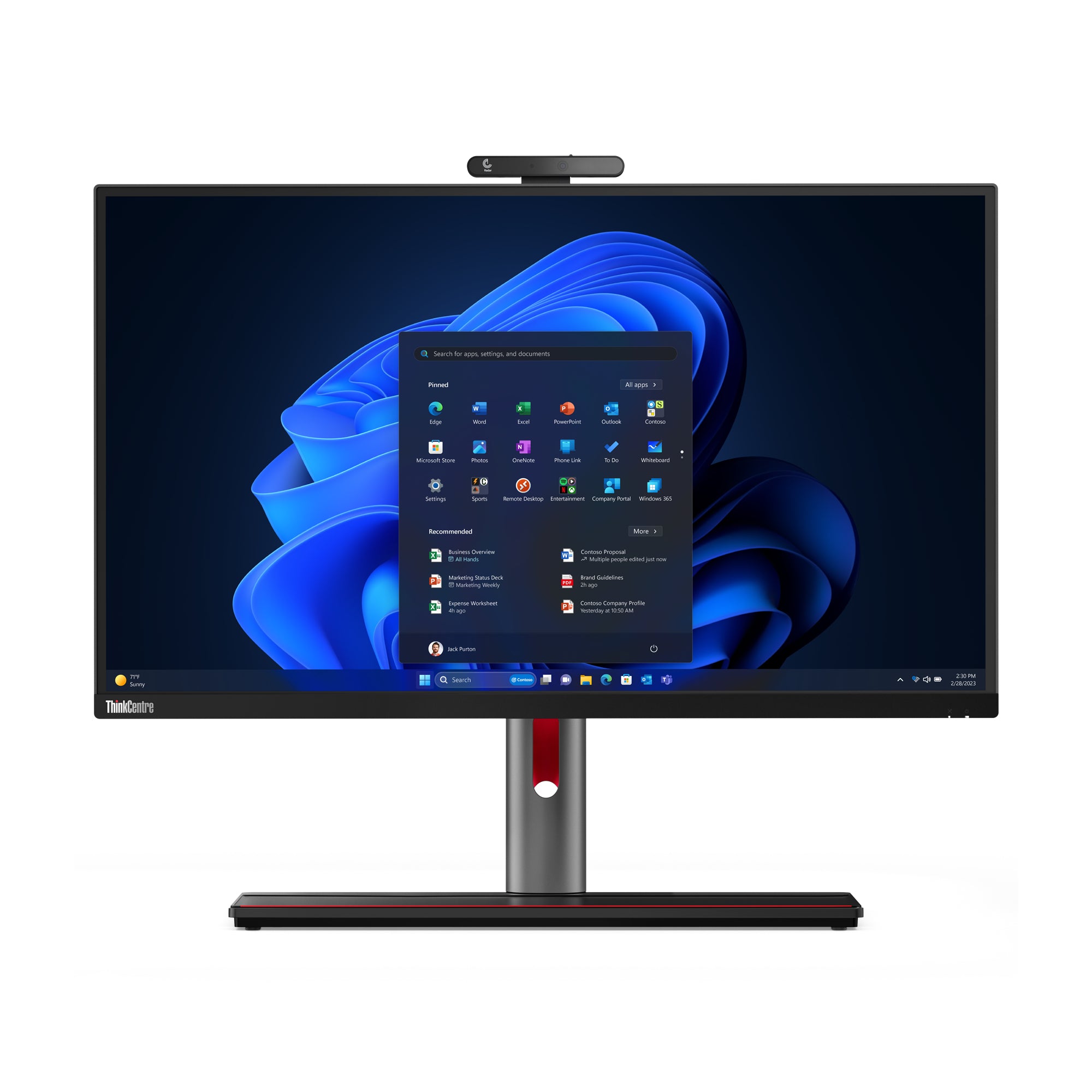 "Lenovo ThinkCentre M90a Pro Gen 4 Intel® Core™ i7 i7-13700 68,6 cm (27"") 2560 x 1440 pixels PC All-in-One 16 Go DDR5-SDRAM 512 Go SSD NVIDIA GeForce RTX 4050 Wi"