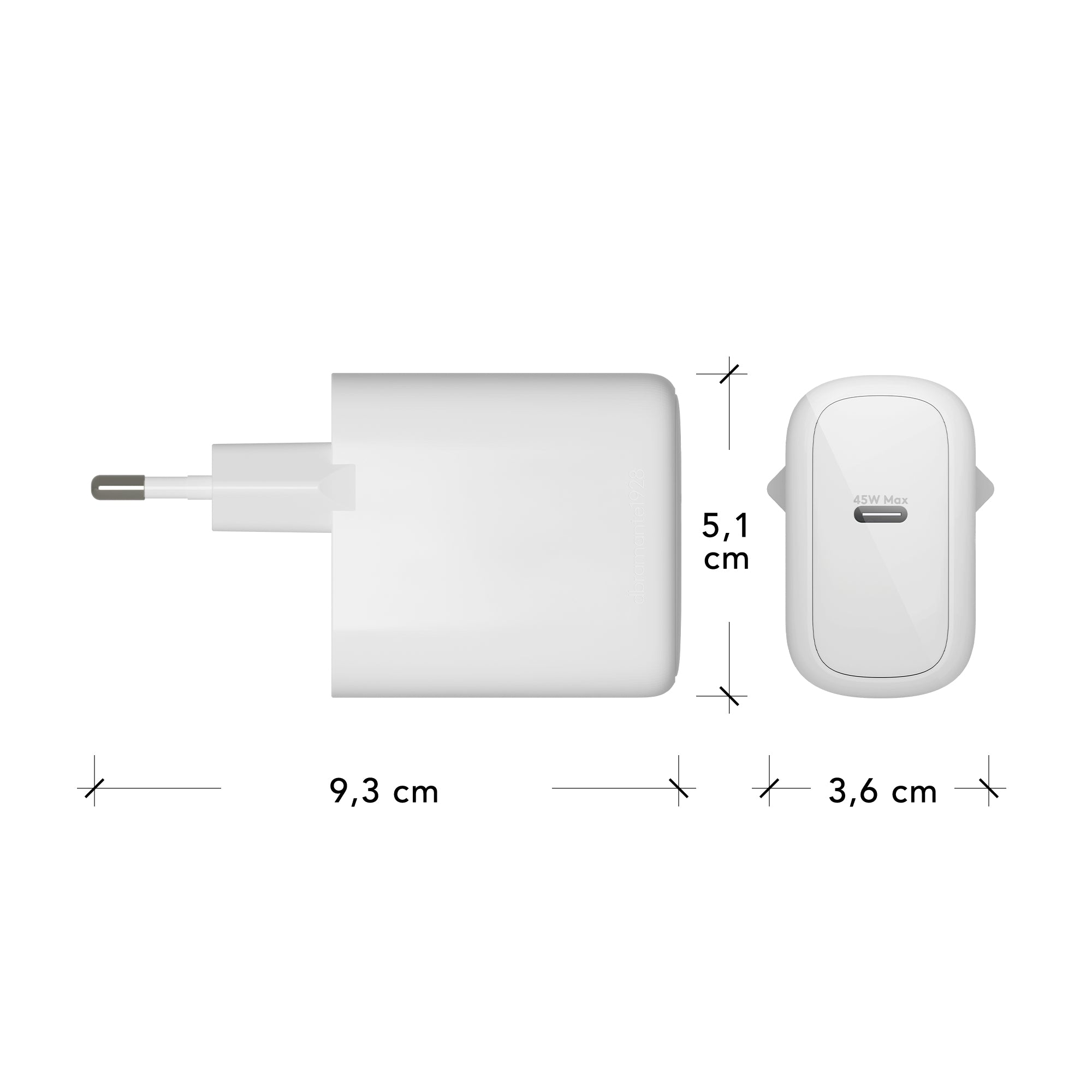 re-chargePro-EUWallChargerUSB-C45W-W