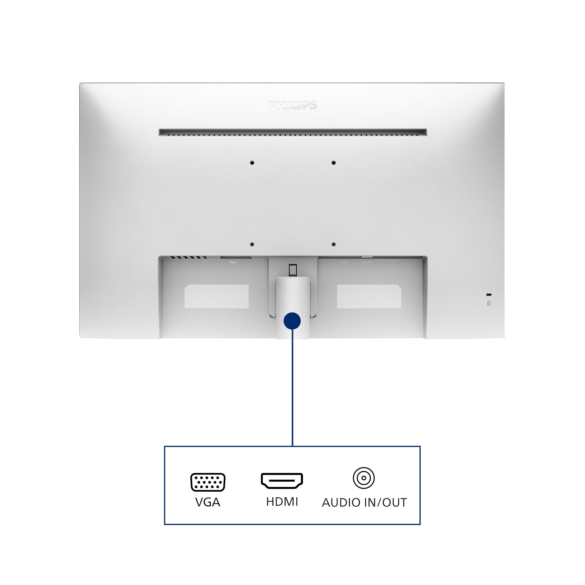 PHILIPS 271V8AW/00 27p IPS 1920x1080 16:9 HDMI D-SUB White