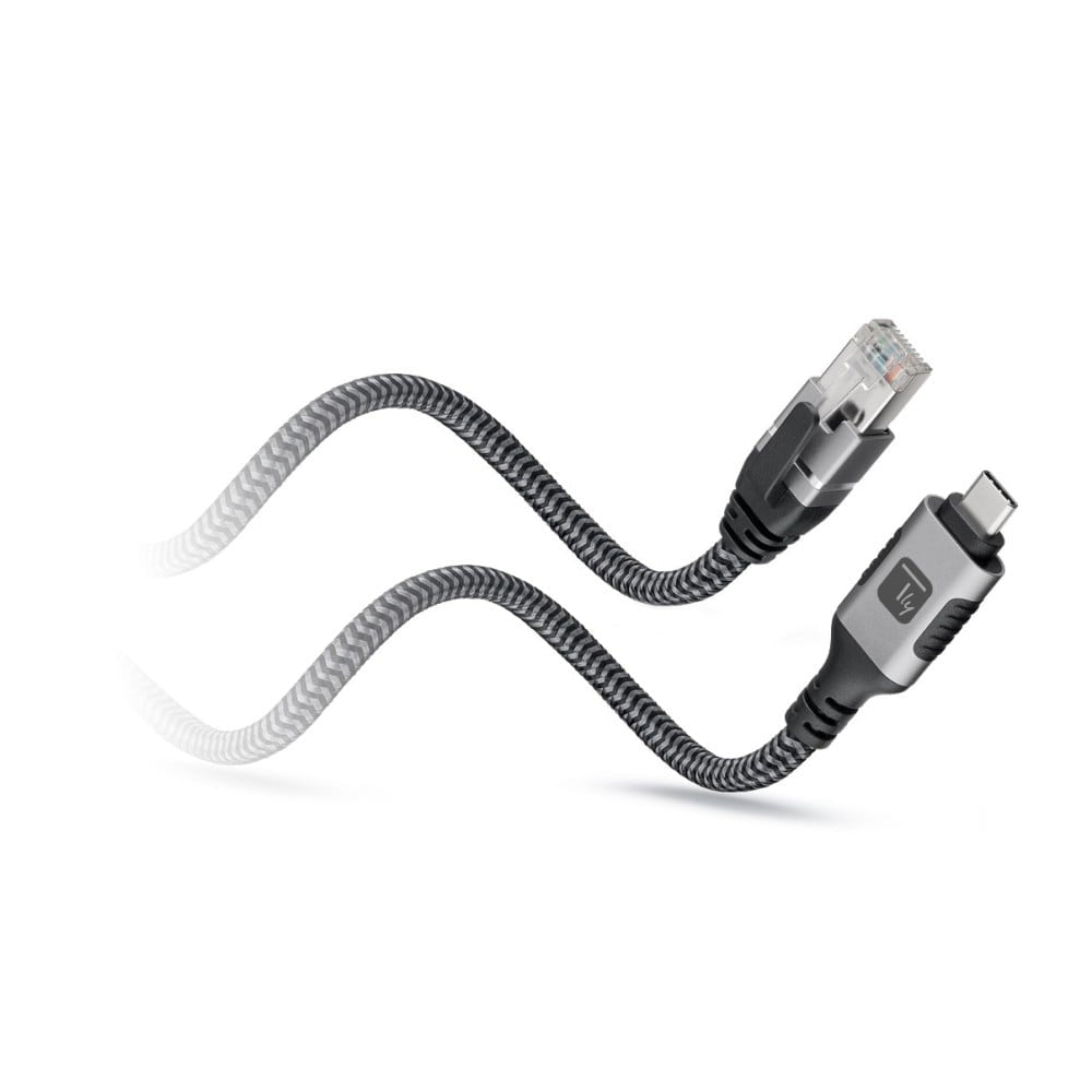 Techly ICOC U3C-RJ45-030 Adaptateur/Câble réseau USB-C vers Ethernet Gigabit RJ45 3m