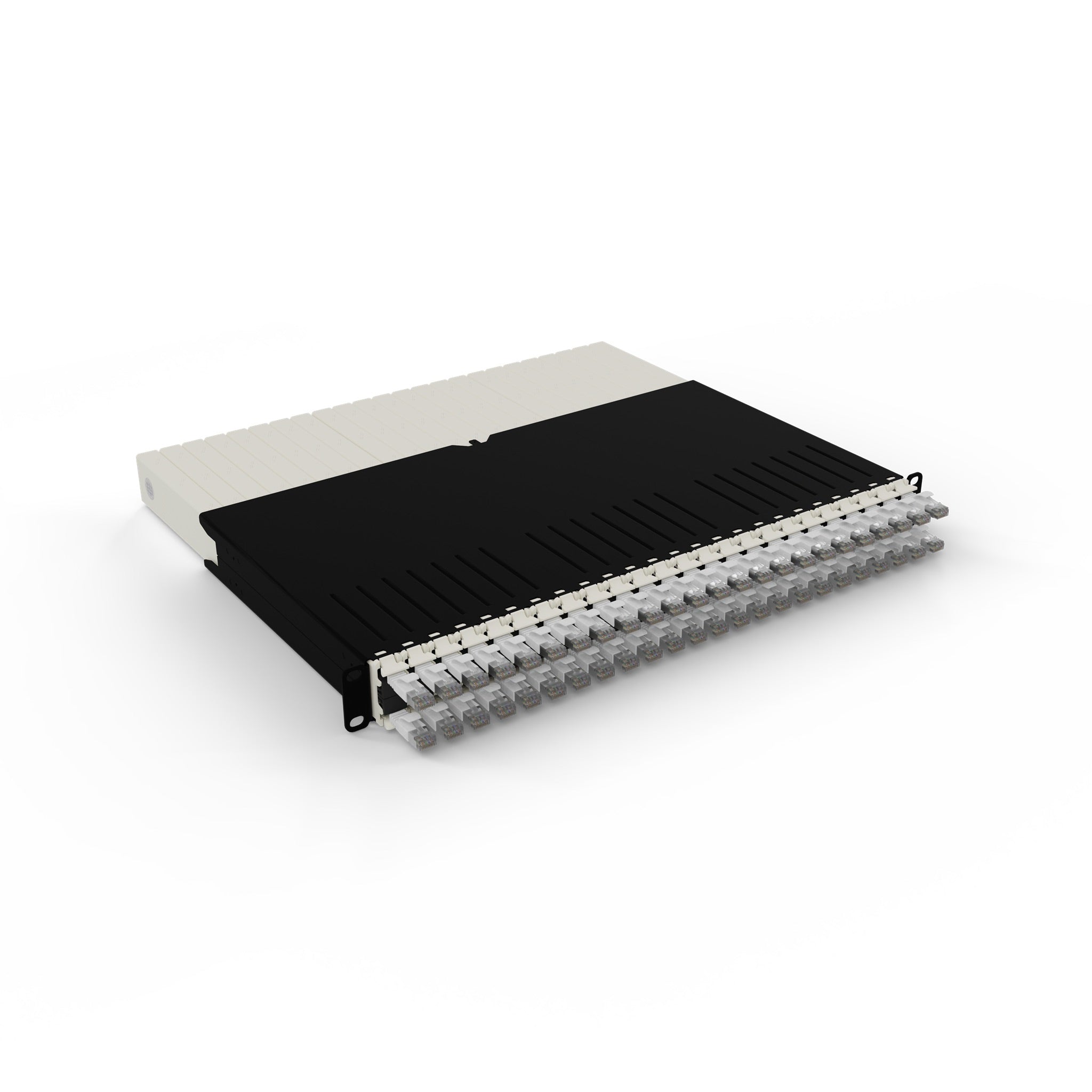PATCHBOX ONE 24x CAT6A STP BLANC 0,8 m 8U