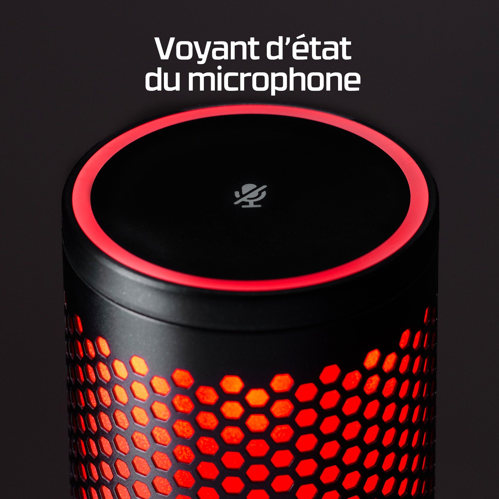 Microphone a condensateur HyperX QuadCast 2, USB, filtre anti-pop, noir