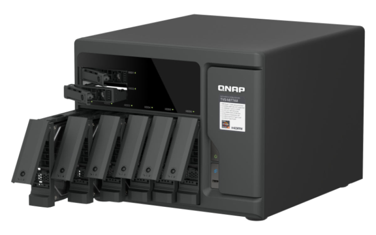 8-Bay QuTS hero NAS 6 x 3.5" SATA+2