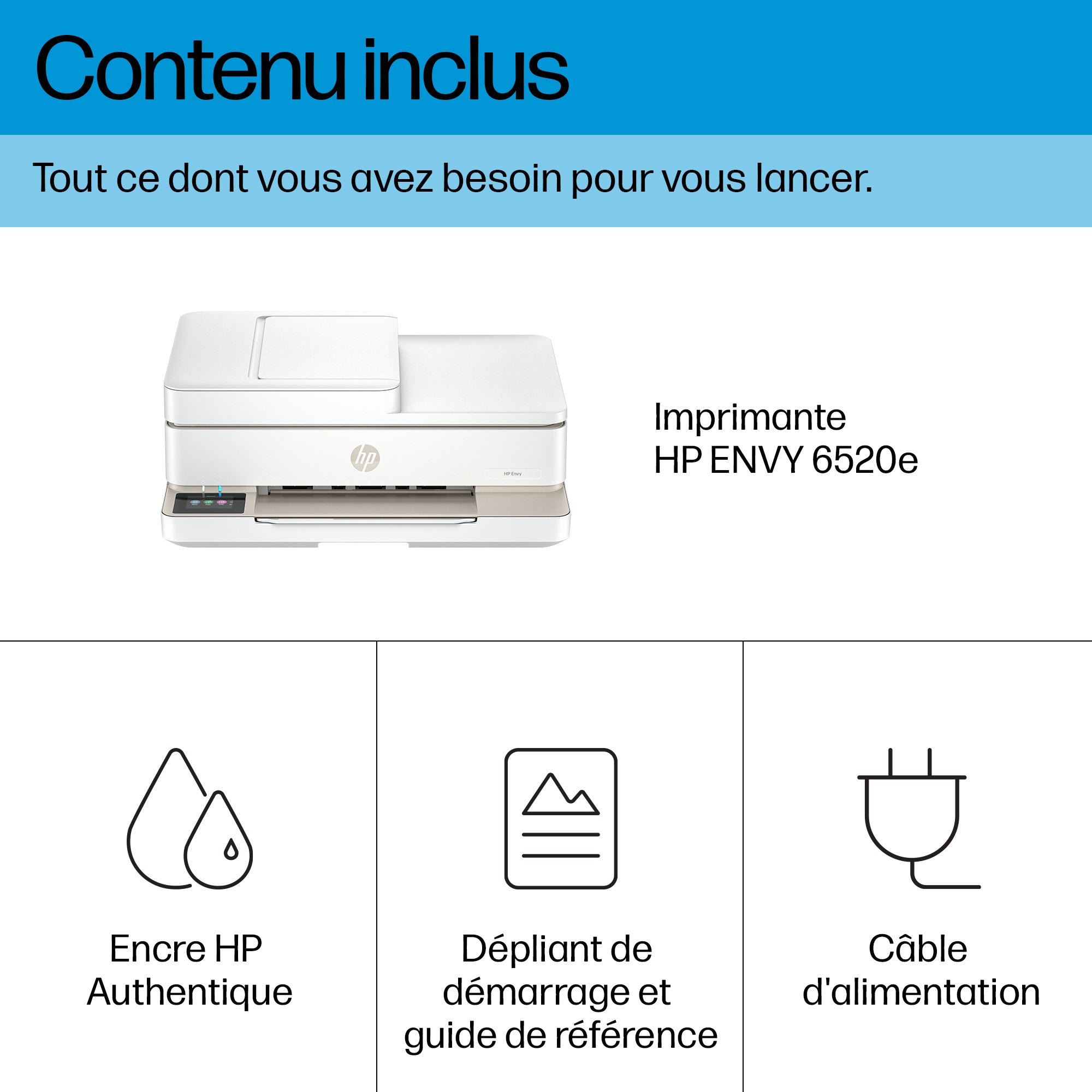 HP ENVY 6520e All-in-One MFP colour inkjet 216x297mm A4 8ppm Copy 20ppm Print 100sheets Wi-Fi USB portobello