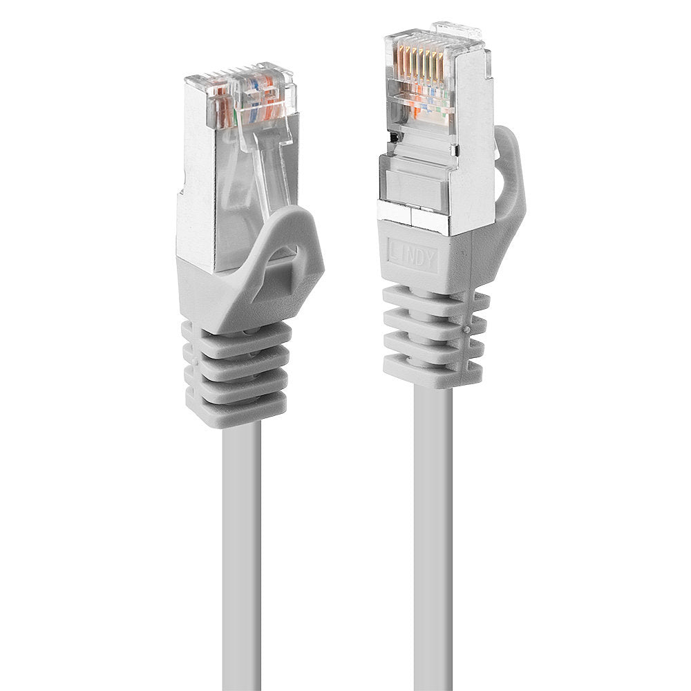 LINDY 0.5m Cat.5e F/UTP Patch Cable Grey 10/100/1000Base-T Gigabit compatible shielded