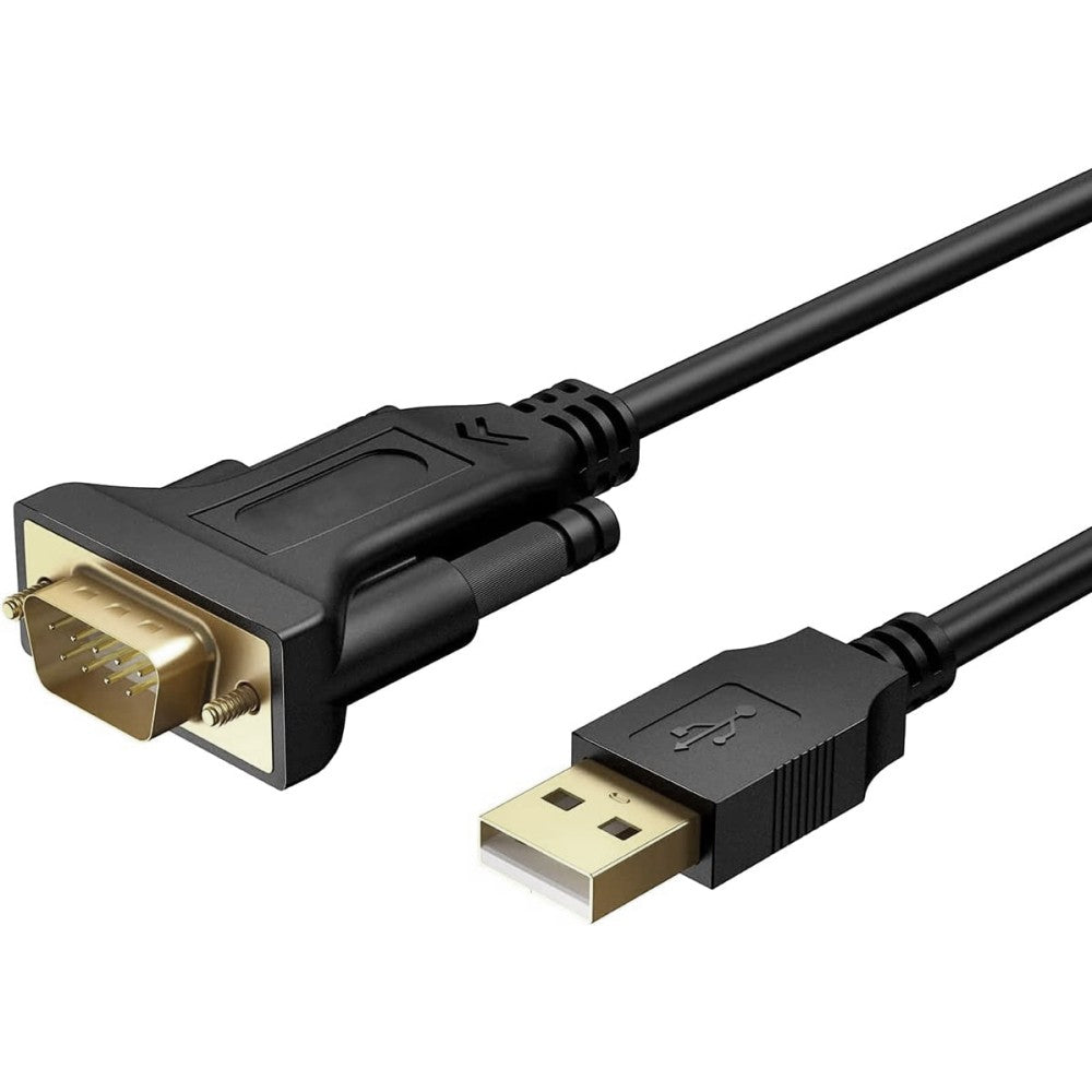 Techly IDATA USB2-SER-1A Convertisseur USB vers RS232/DB9 M/M avec câble de 1,5 m Polybags