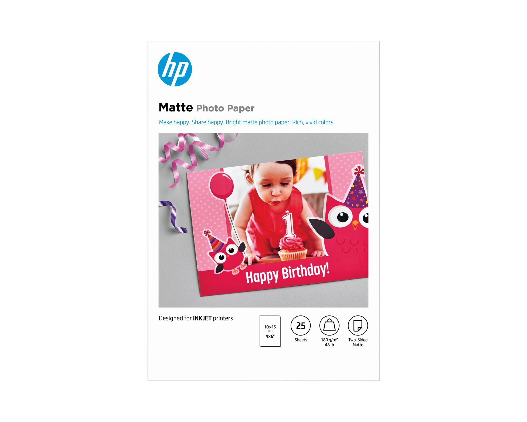 HP Matte FSC Photo Paper 4x6 25 sheets